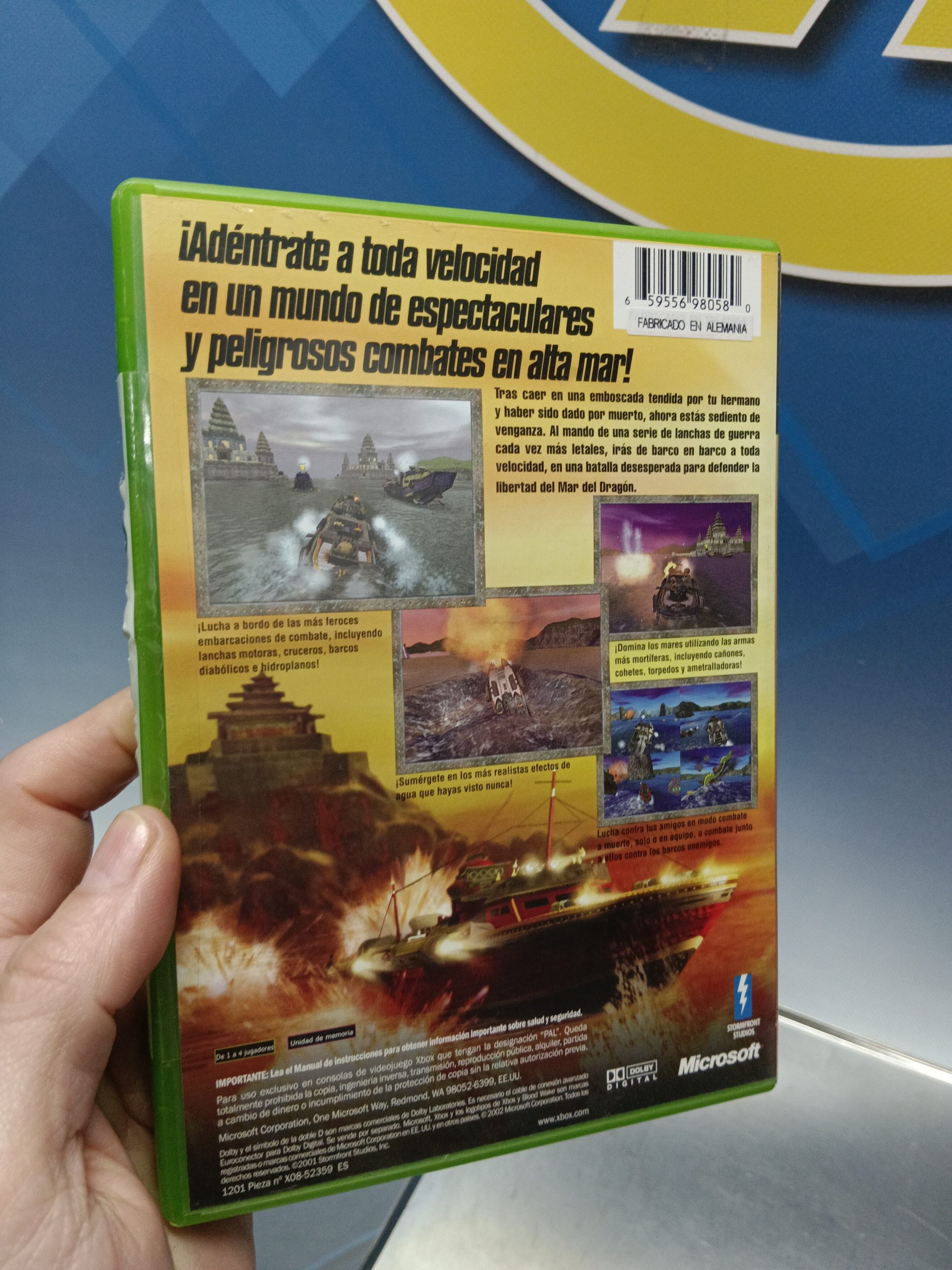 IMG_20240319_115730 Videojuego x box Blood Wake (Microsoft Xbox, 2002) - Imagen 4