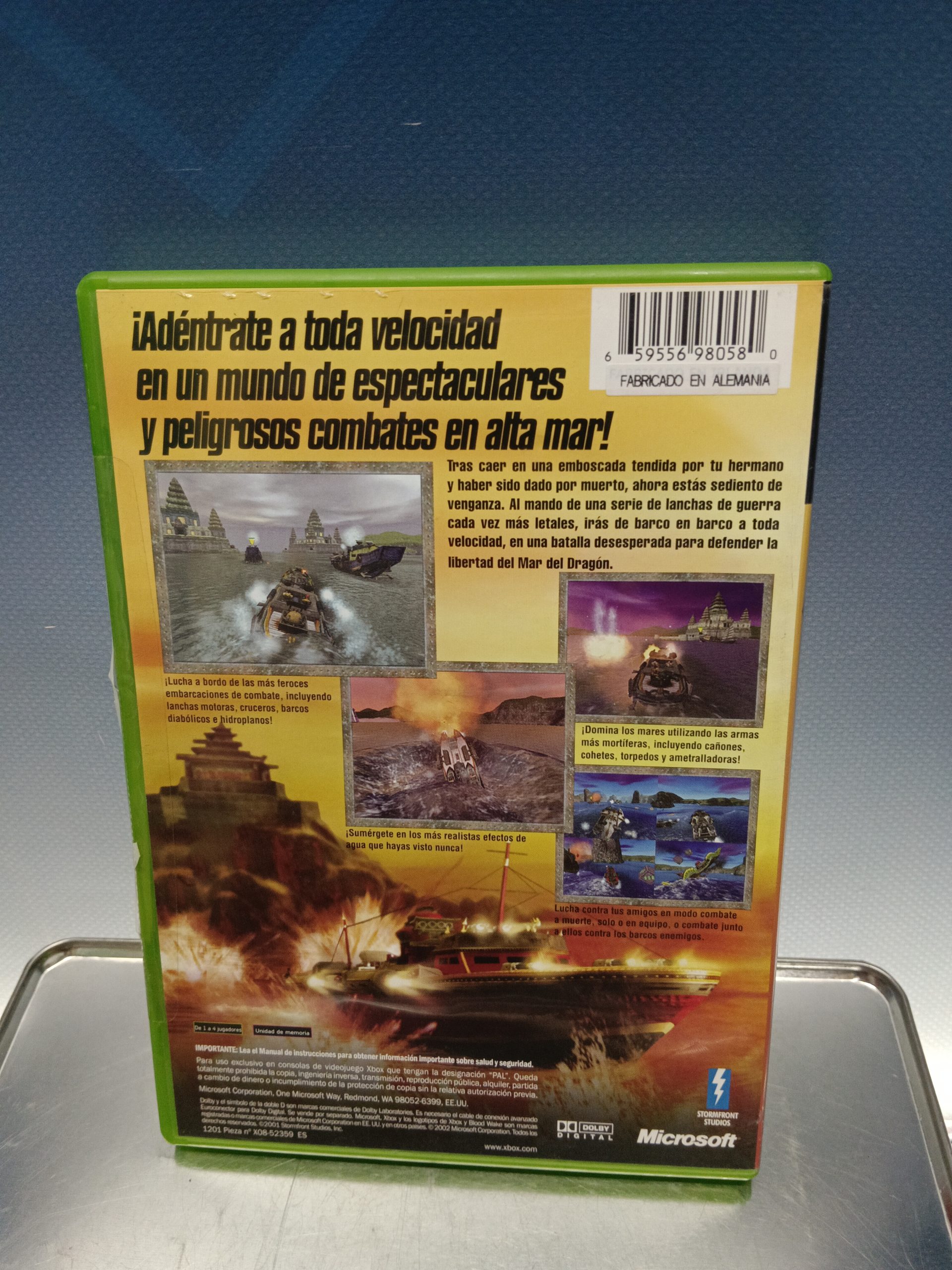IMG_20240319_115733 Videojuego x box Blood Wake (Microsoft Xbox, 2002) - Imagen 3