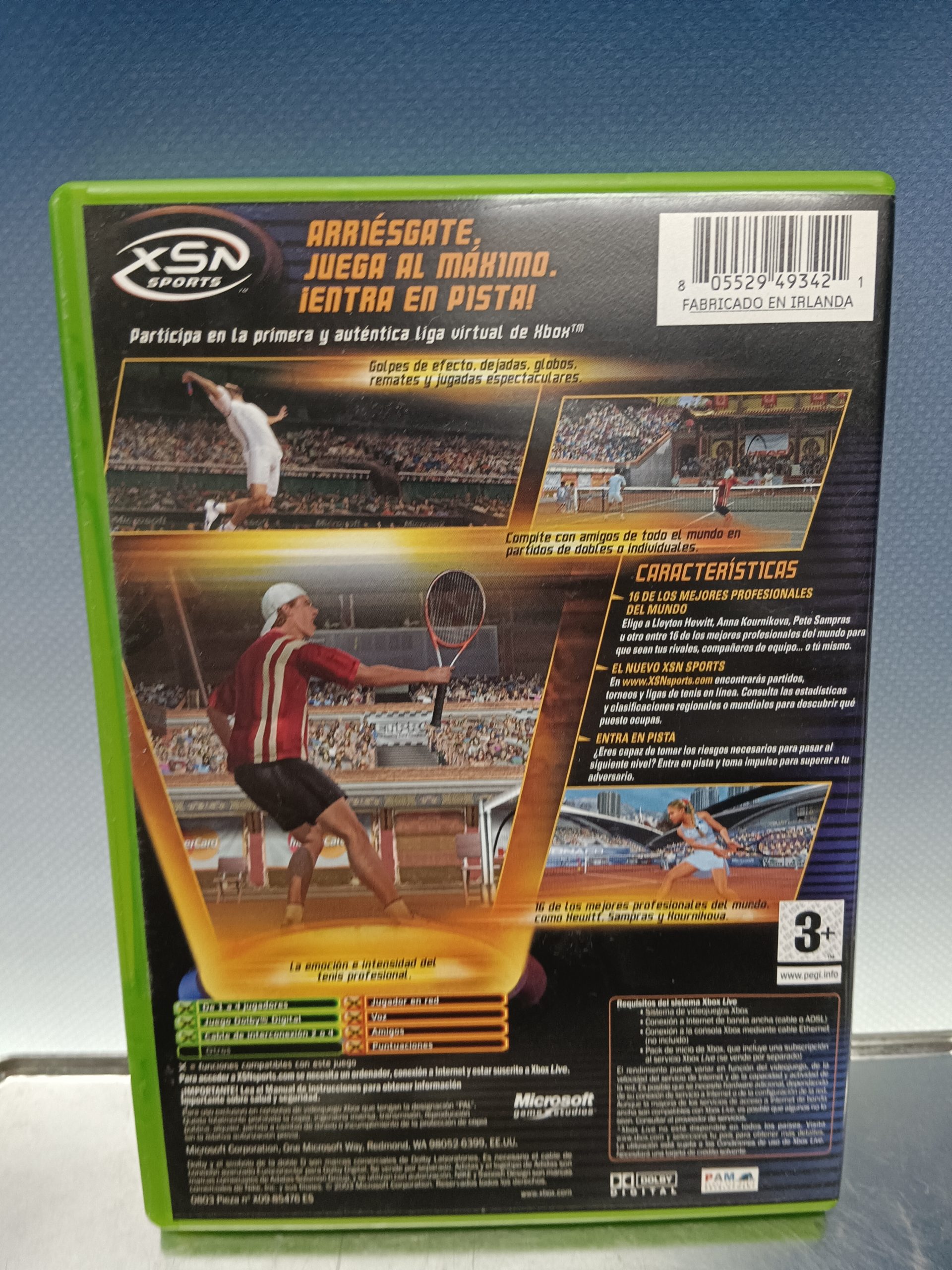 IMG_20240319_122125 Videojuego Xbox Top Spin (Microsoft Xbox, 2003) - Imagen 3