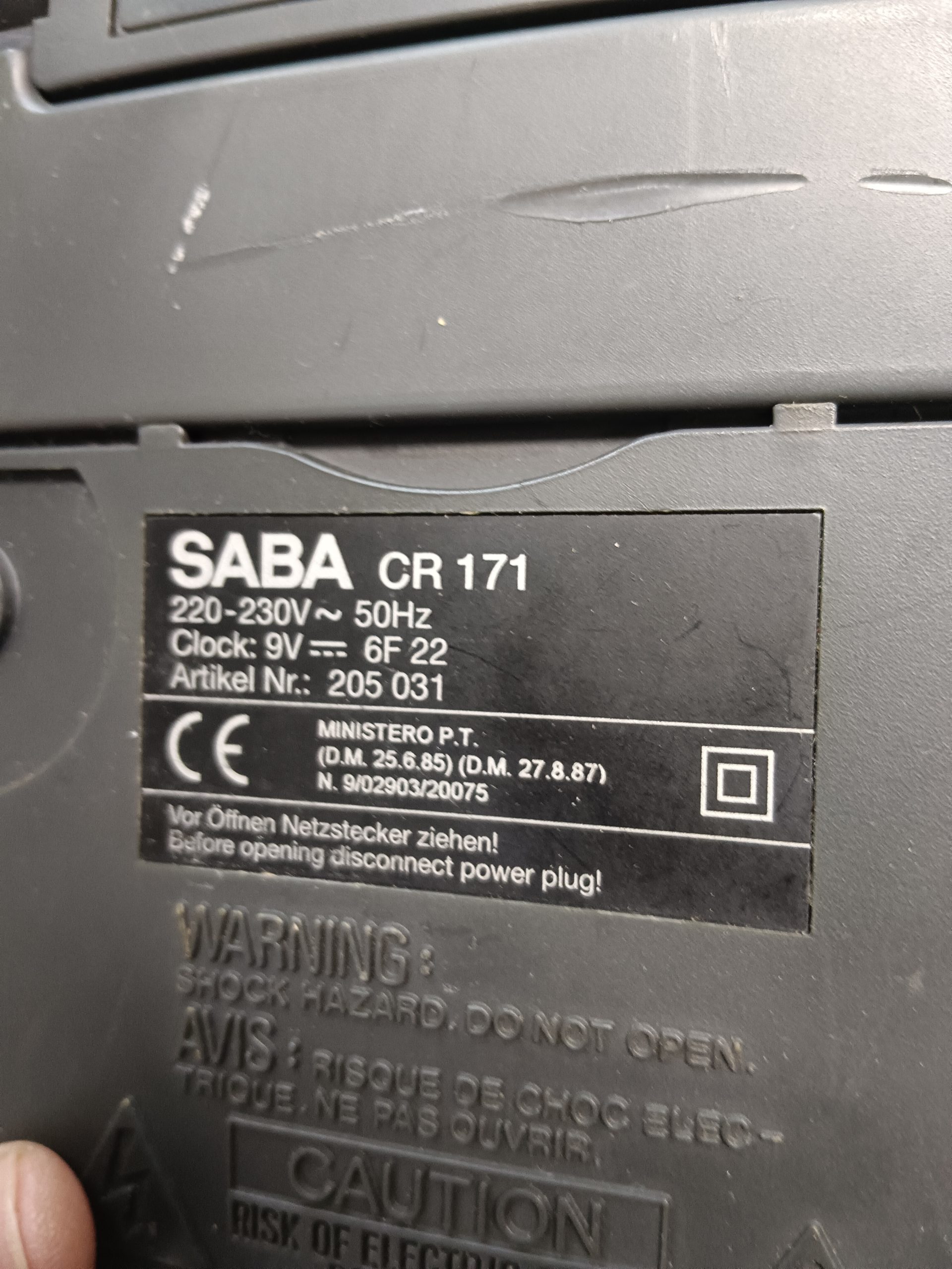 IMG_20240409_094333 Reloj despertador SABA CR-171 - Imagen 5