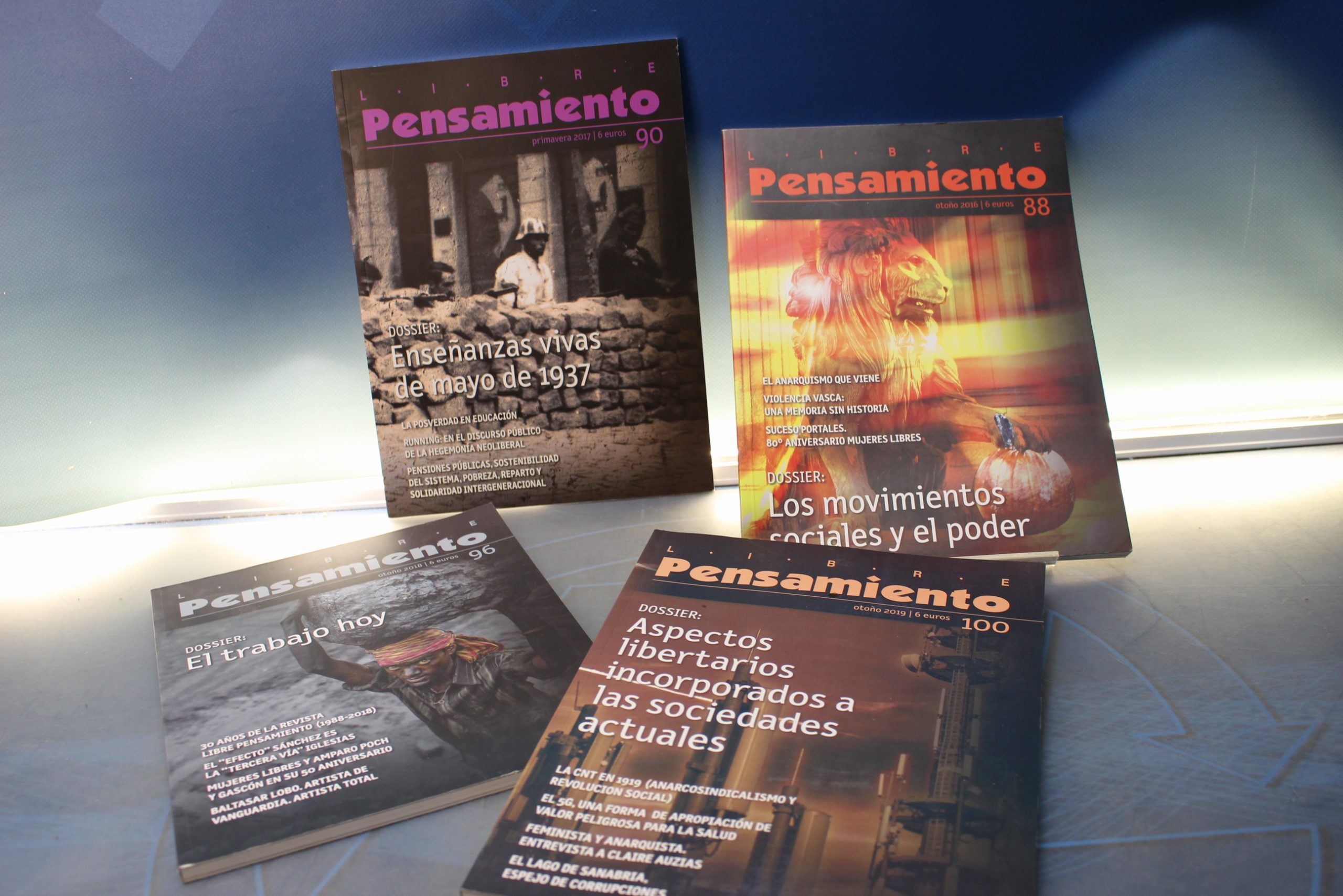 Revista. Libre Pensamiento. CGT. Nº 88, 90, 96 y 100. 2016 – 2017.