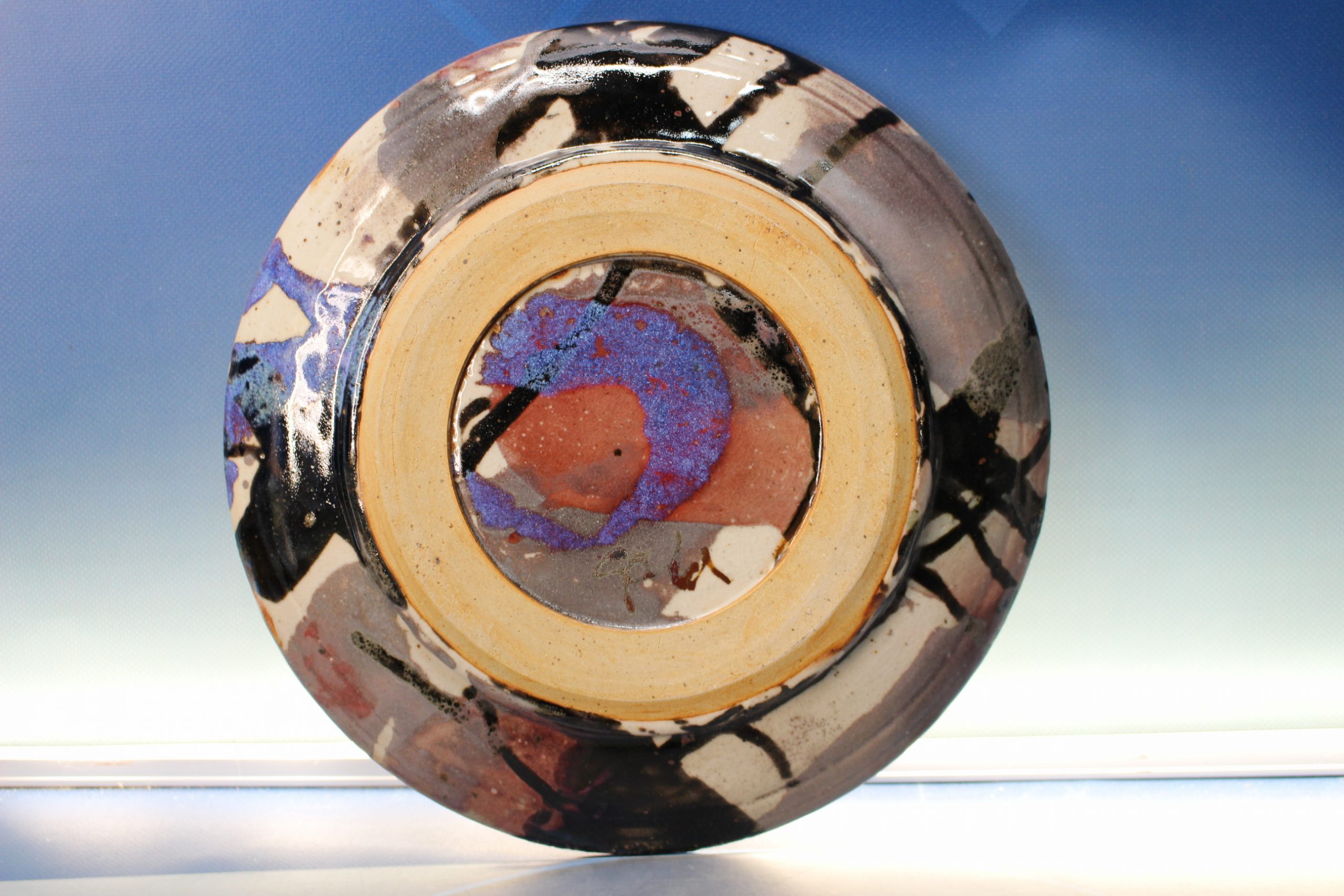 Plato cerámica artística contemporánea. - Imagen 4