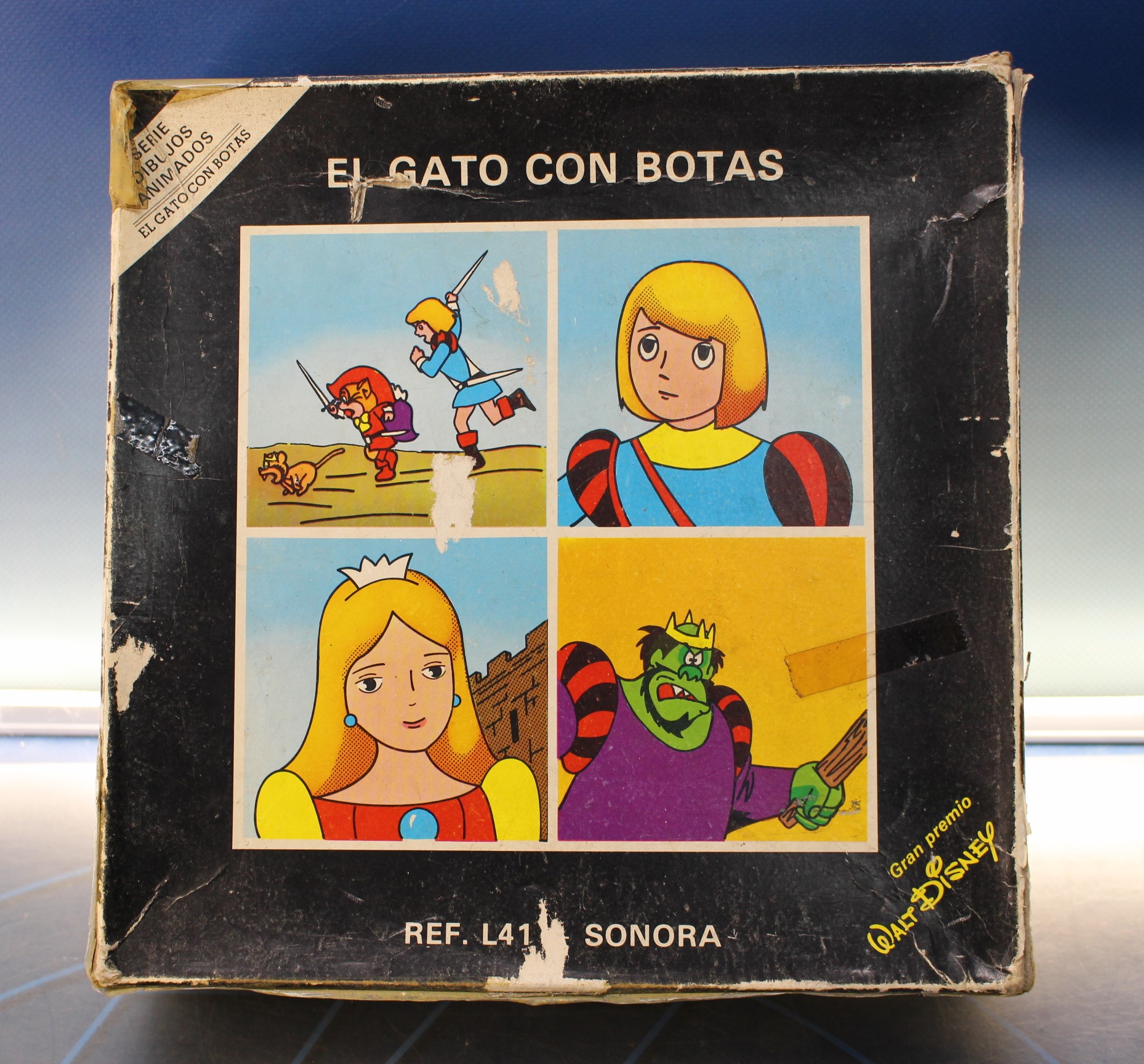 Película Super 8 mm. El Gato con Botas. Serie dibujos animados, largometraje.
