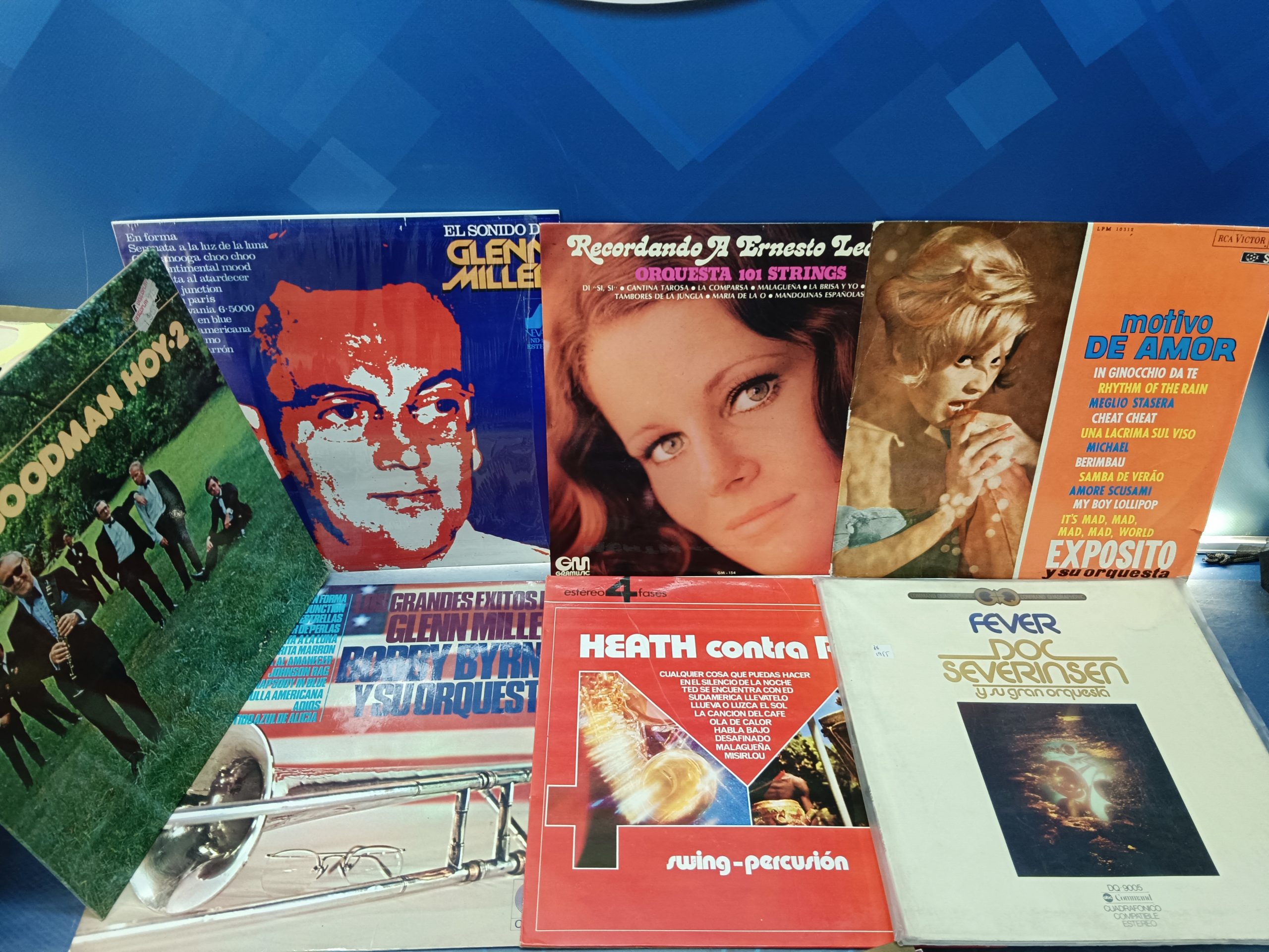 Lote de 7 discos Lps, Glenn Miller + Doc Severinsen + Orquestas y mas