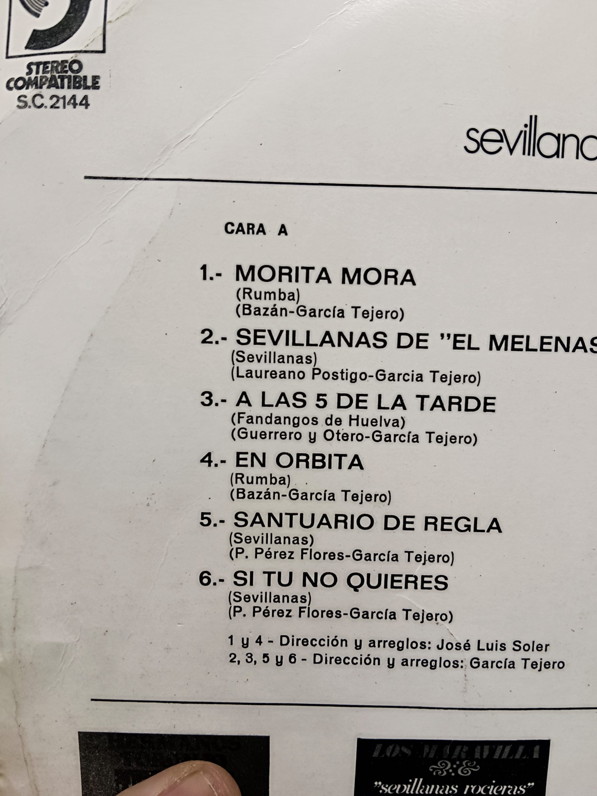 IMG_20250128_101853 disco Lp, vinilo, Los Maravilla - Sevillanas - Fandangos De Huelva - Rumbas (LP, Album) 1972 - Imagen 5