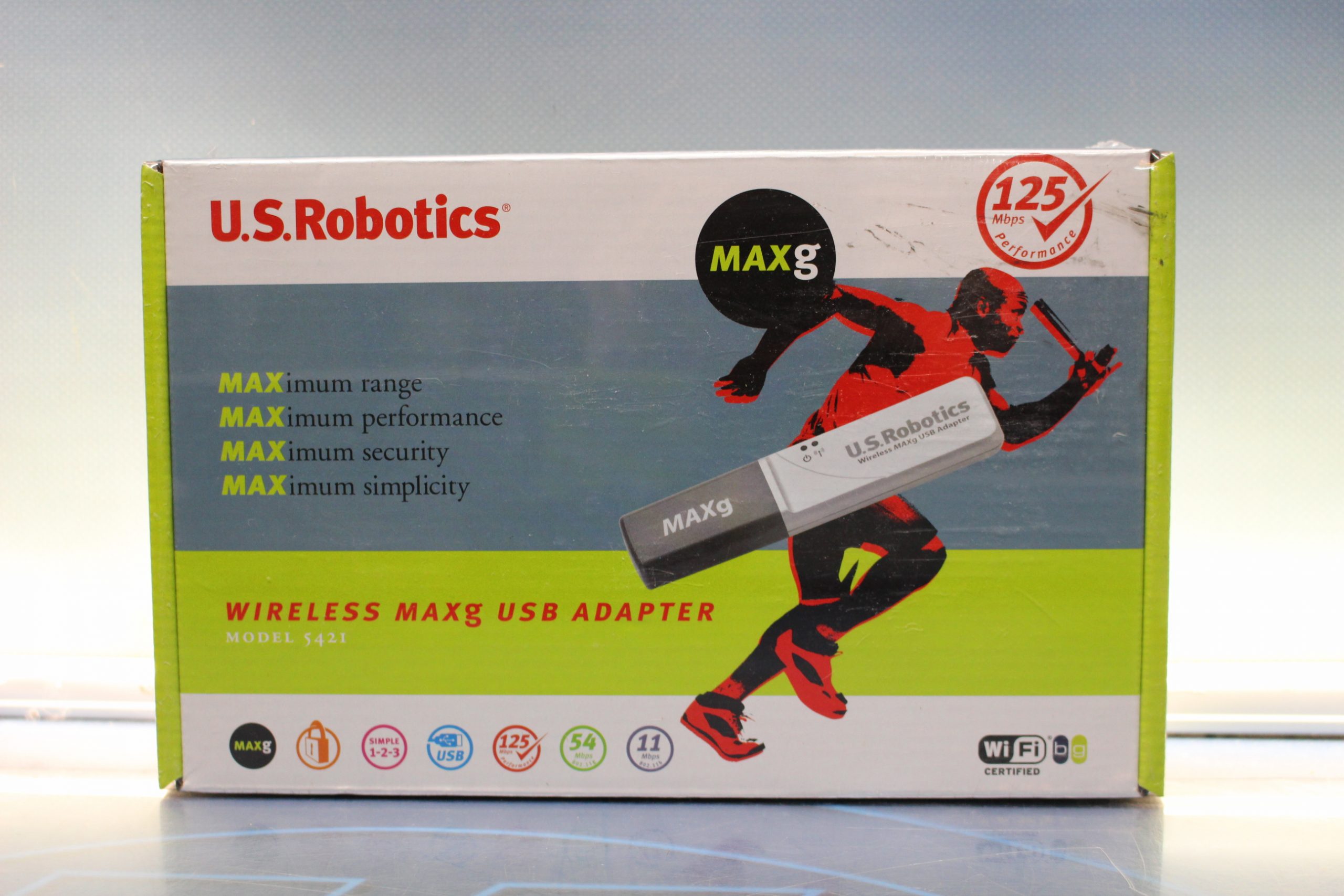 U.S. Robotics USR5421 Wireless MAXg USB Adapter. Nuevo precintado.
