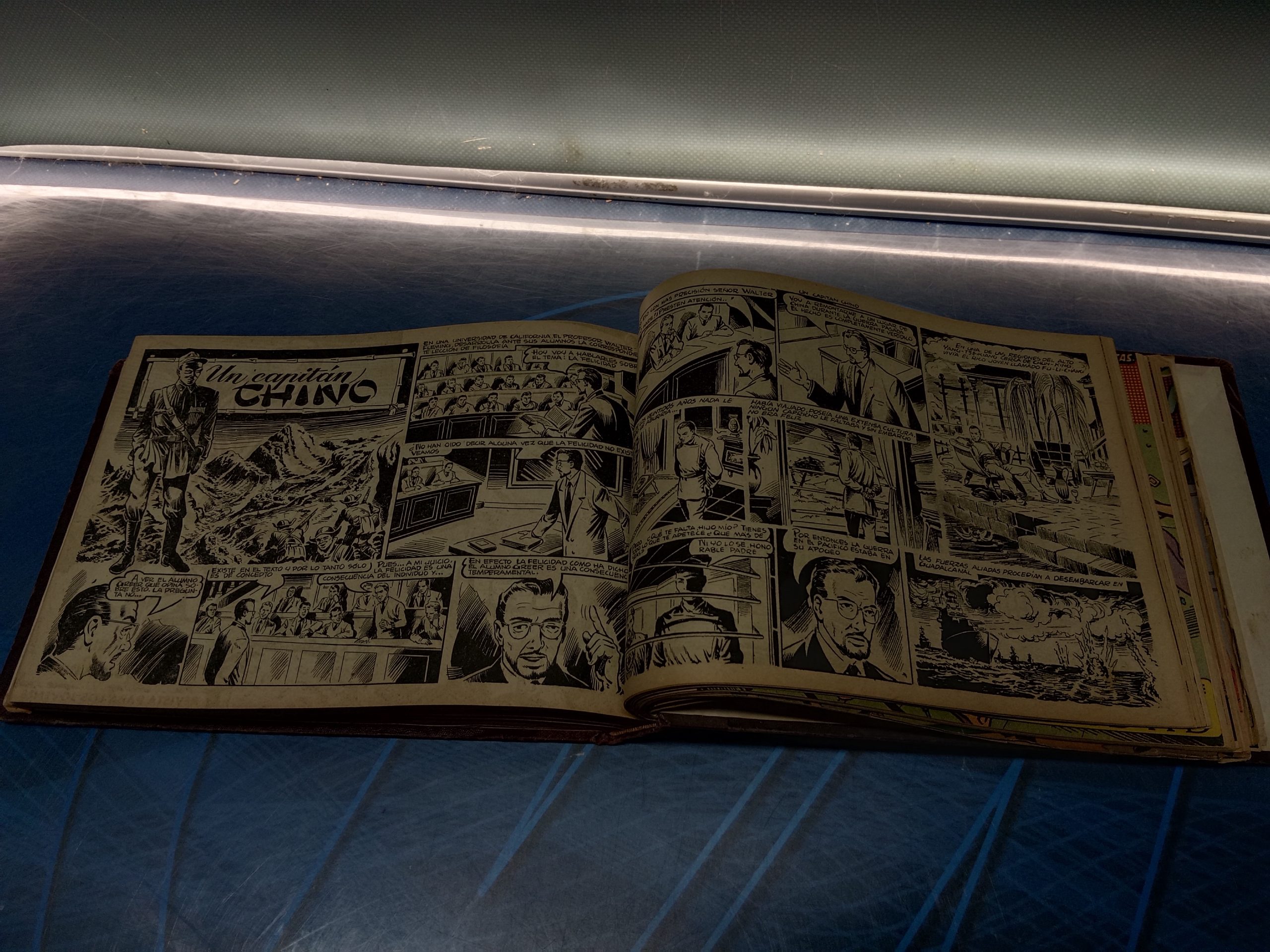 IMG_20250309_194759 tebeo apaisado cómic, COLECCIÓN COMANDOS,  53 NÚMEROS,  ENCUADERNADOS ORIGINAL. EDIT.VALENCIANA 1954 - Imagen 15