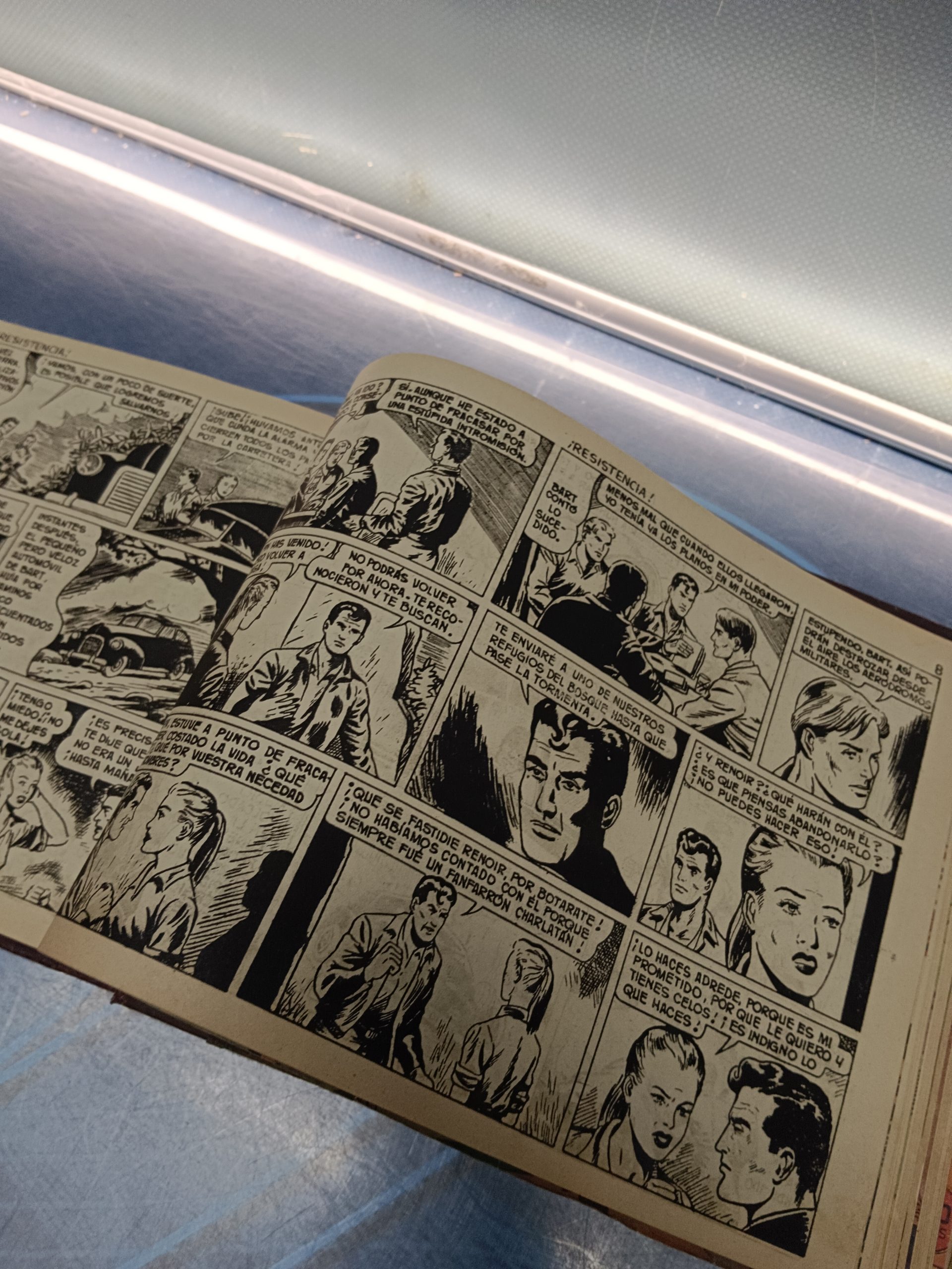 IMG_20250309_194831 tebeo apaisado cómic, COLECCIÓN COMANDOS,  53 NÚMEROS,  ENCUADERNADOS ORIGINAL. EDIT.VALENCIANA 1954 - Imagen 19