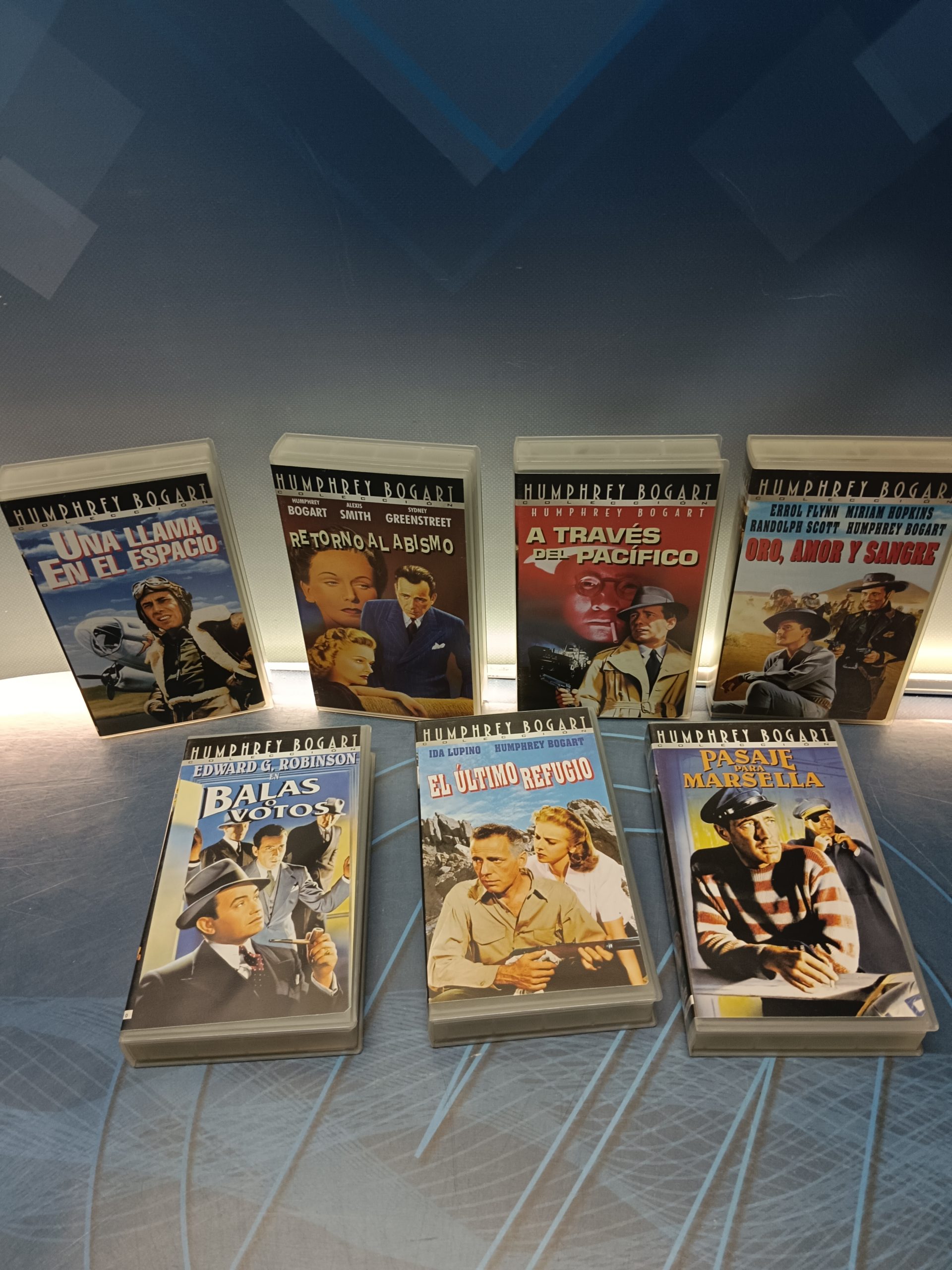 7 cintas, peliculas VHS. especial Humphrey Bogart