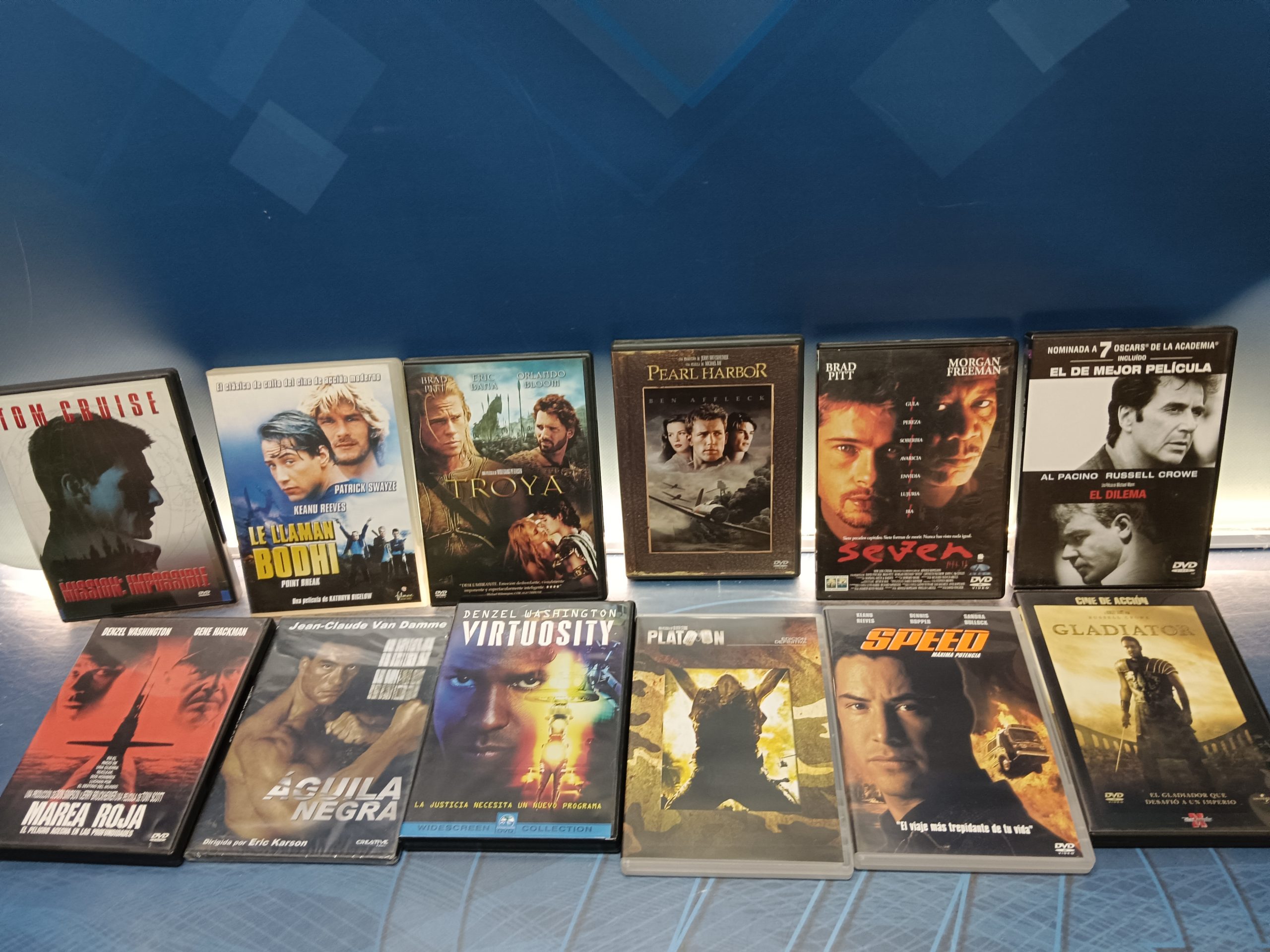 12 DvDs películas de accion, mira los titulos