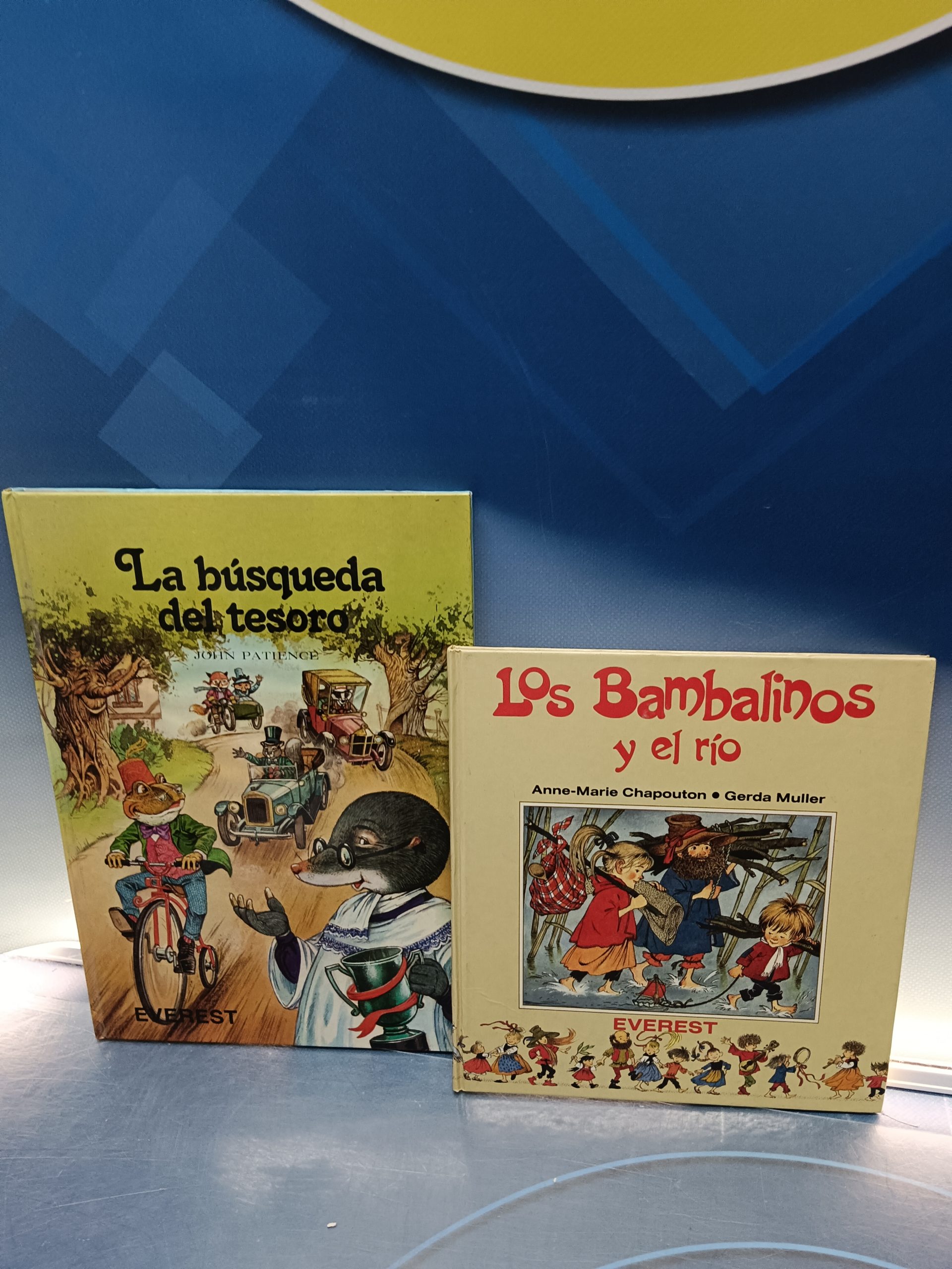 cuentos, La búsqueda del tesoro, Los líos en la mansión, JOHN PATIENCE + LOS BAMBALINOS Y EL RIO, Anne Marie Chapouton , Gerda Muller 1986