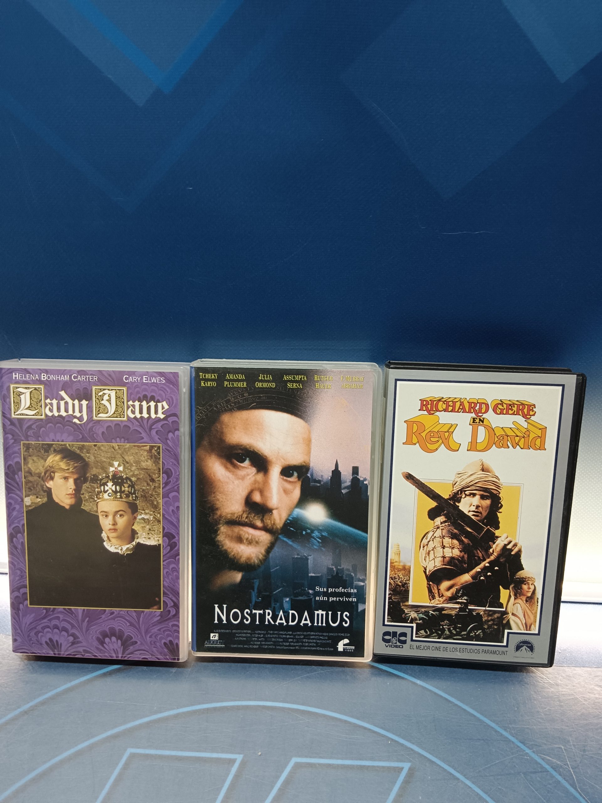 cintas VHS, 3 películas históricas VHS
