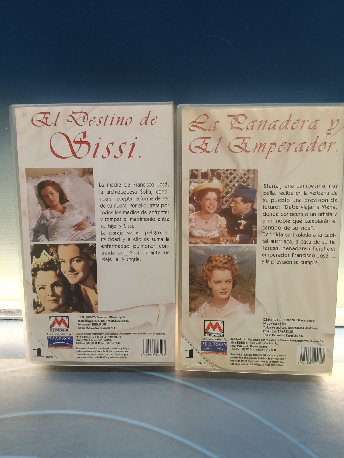 "El destino de Sissi" y "La panadera y el emperador" - 2 VHS - Imagen 2