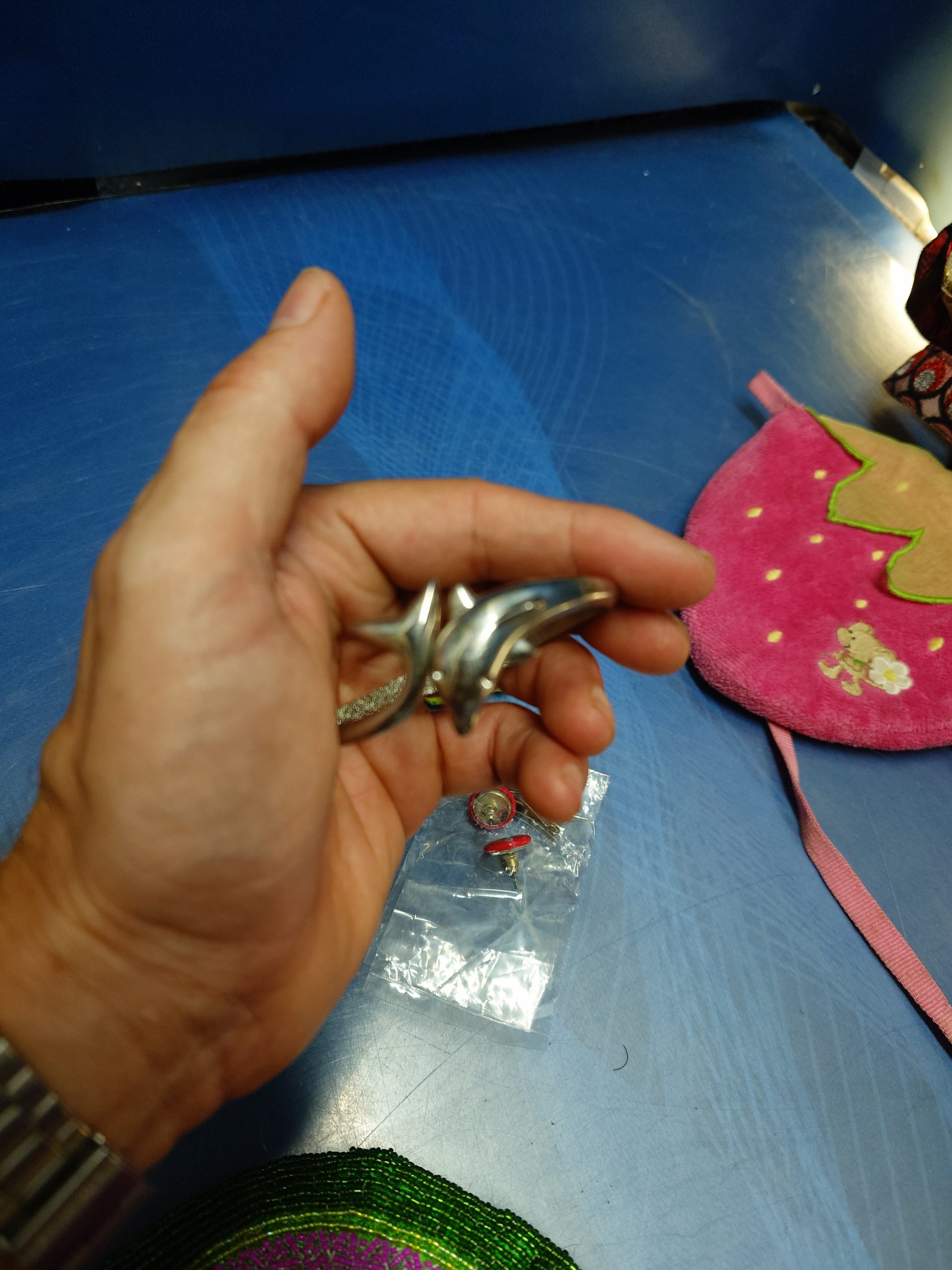 Juego, tres mini bolsos, cuaderno y bisutería - Imagen 6