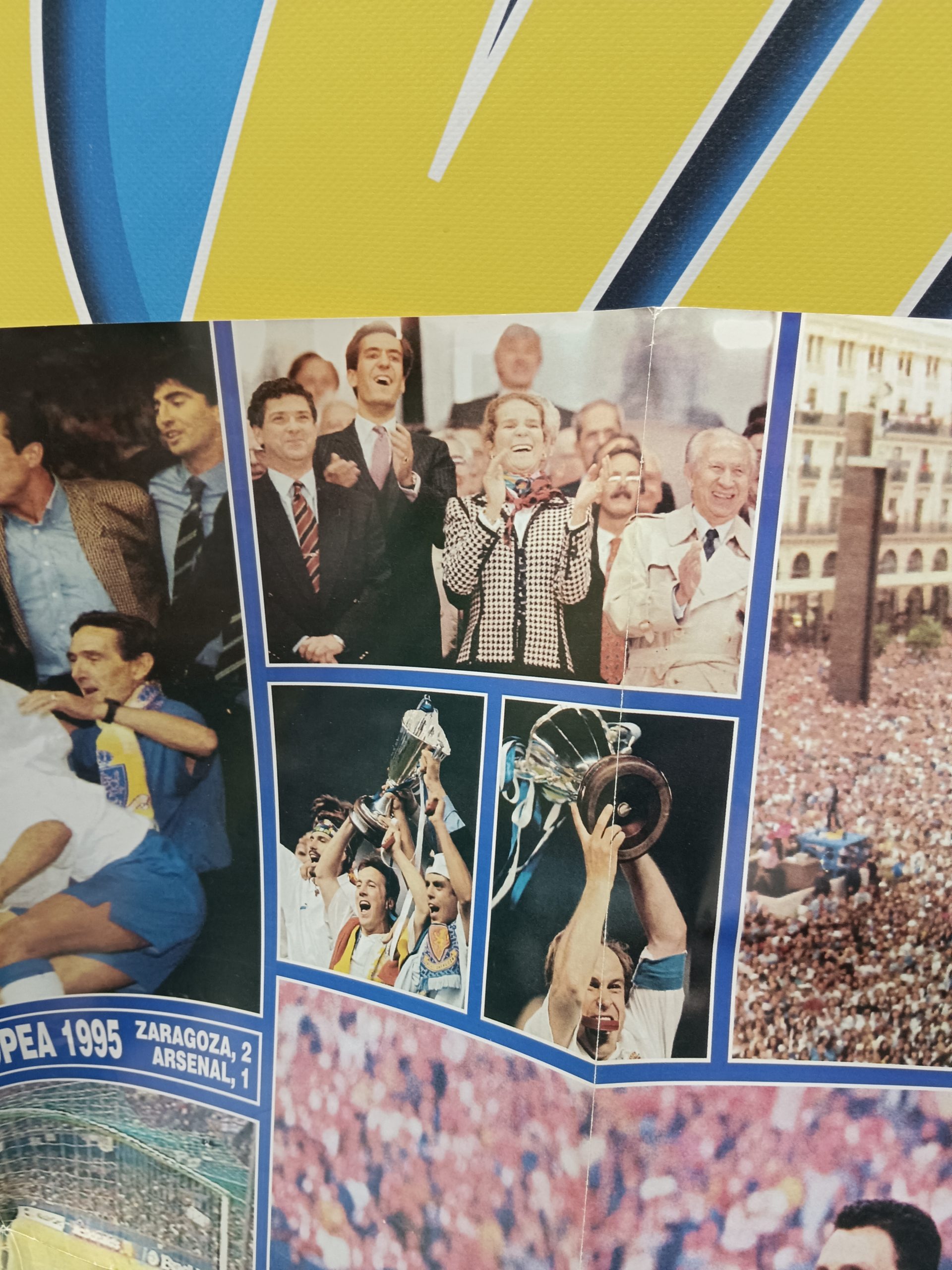 Poster REVISTA HOLA, REAL ZARAGOZA, CAMPEÓN RECOPA, 1995 GOL de NAYIM - Imagen 9