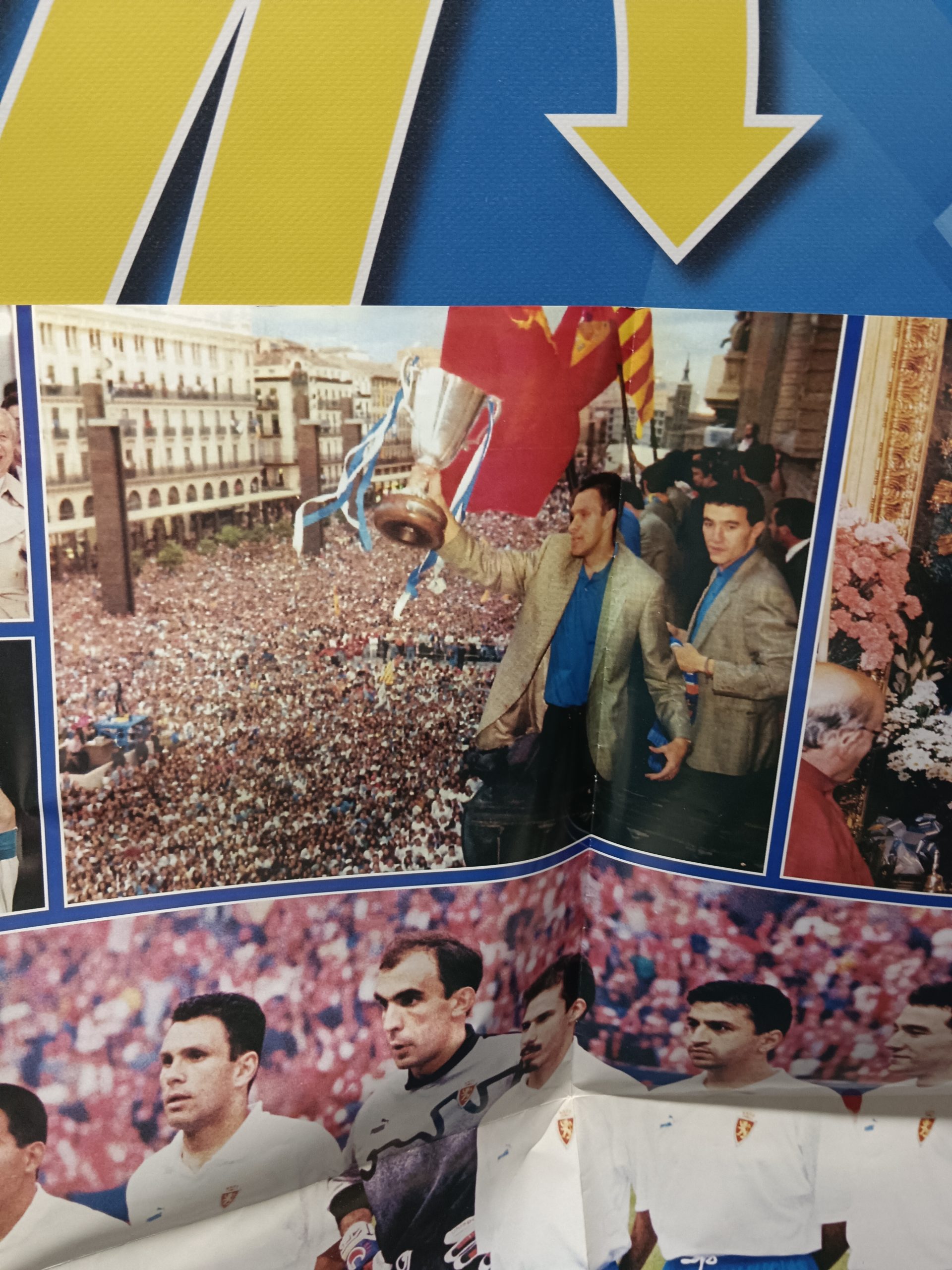Poster REVISTA HOLA, REAL ZARAGOZA, CAMPEÓN RECOPA, 1995 GOL de NAYIM - Imagen 8