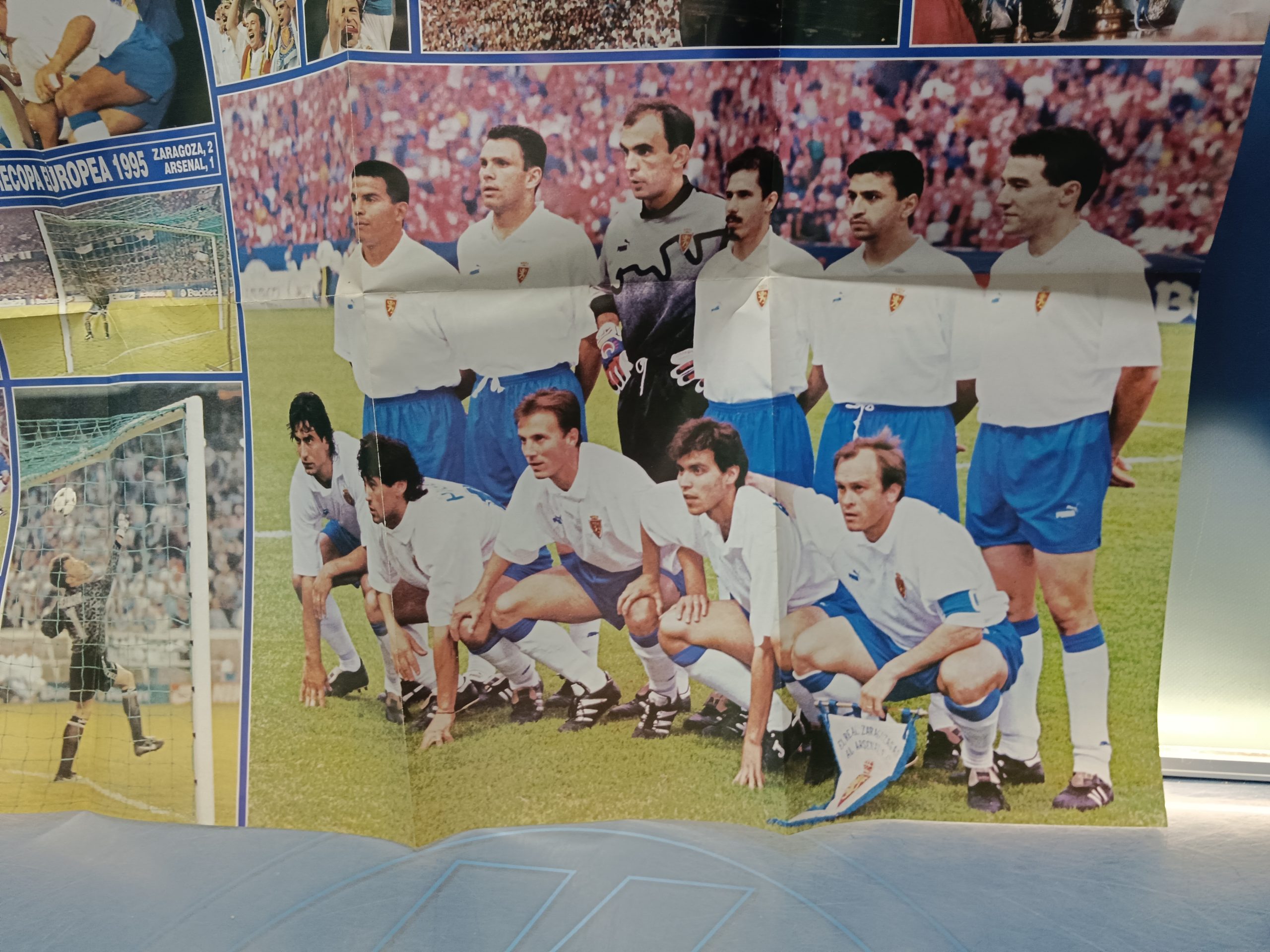 Poster REVISTA HOLA, REAL ZARAGOZA, CAMPEÓN RECOPA, 1995 GOL de NAYIM - Imagen 6