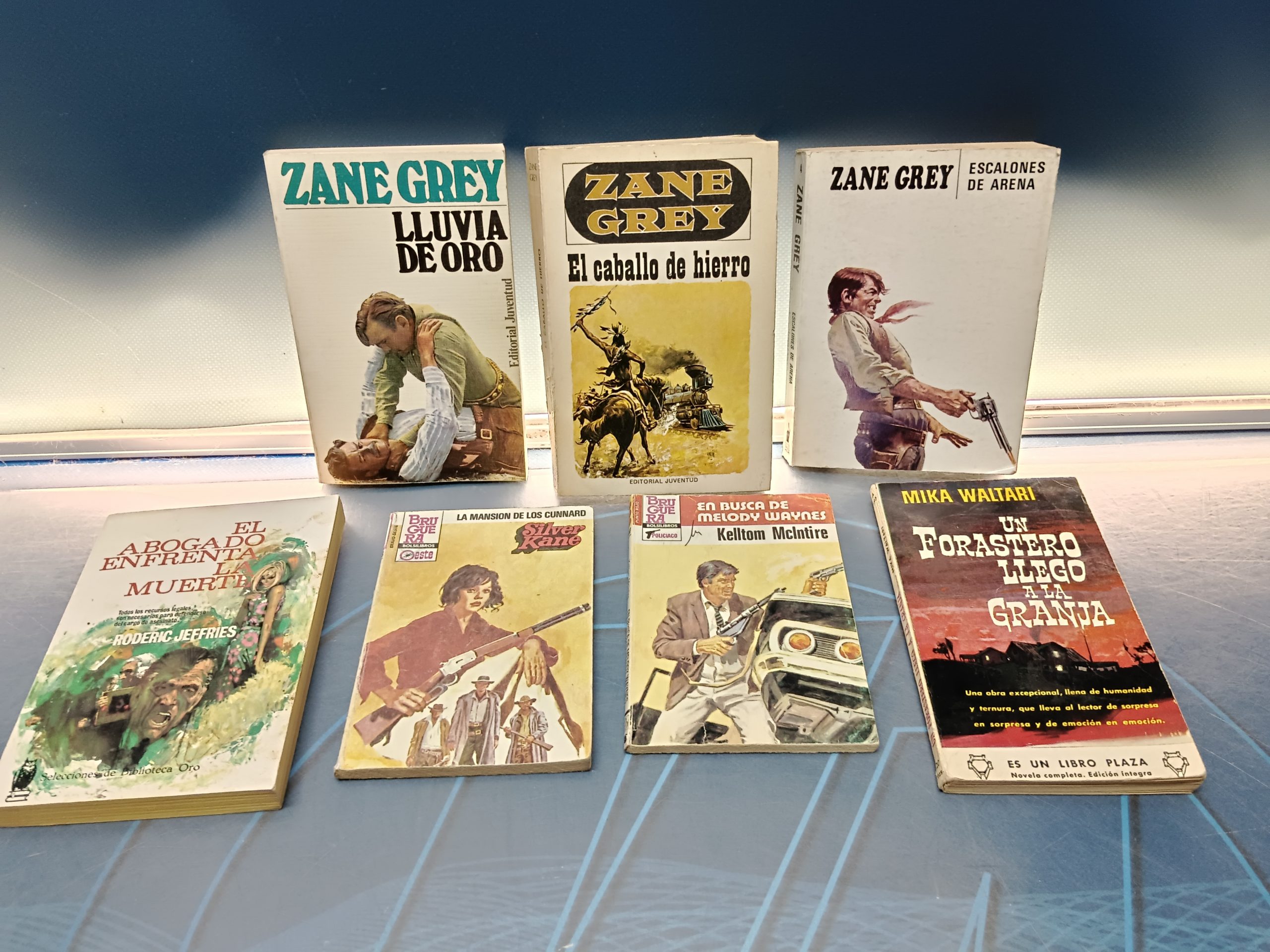 Lote, 7 novelas Pulp, western, buen estado
