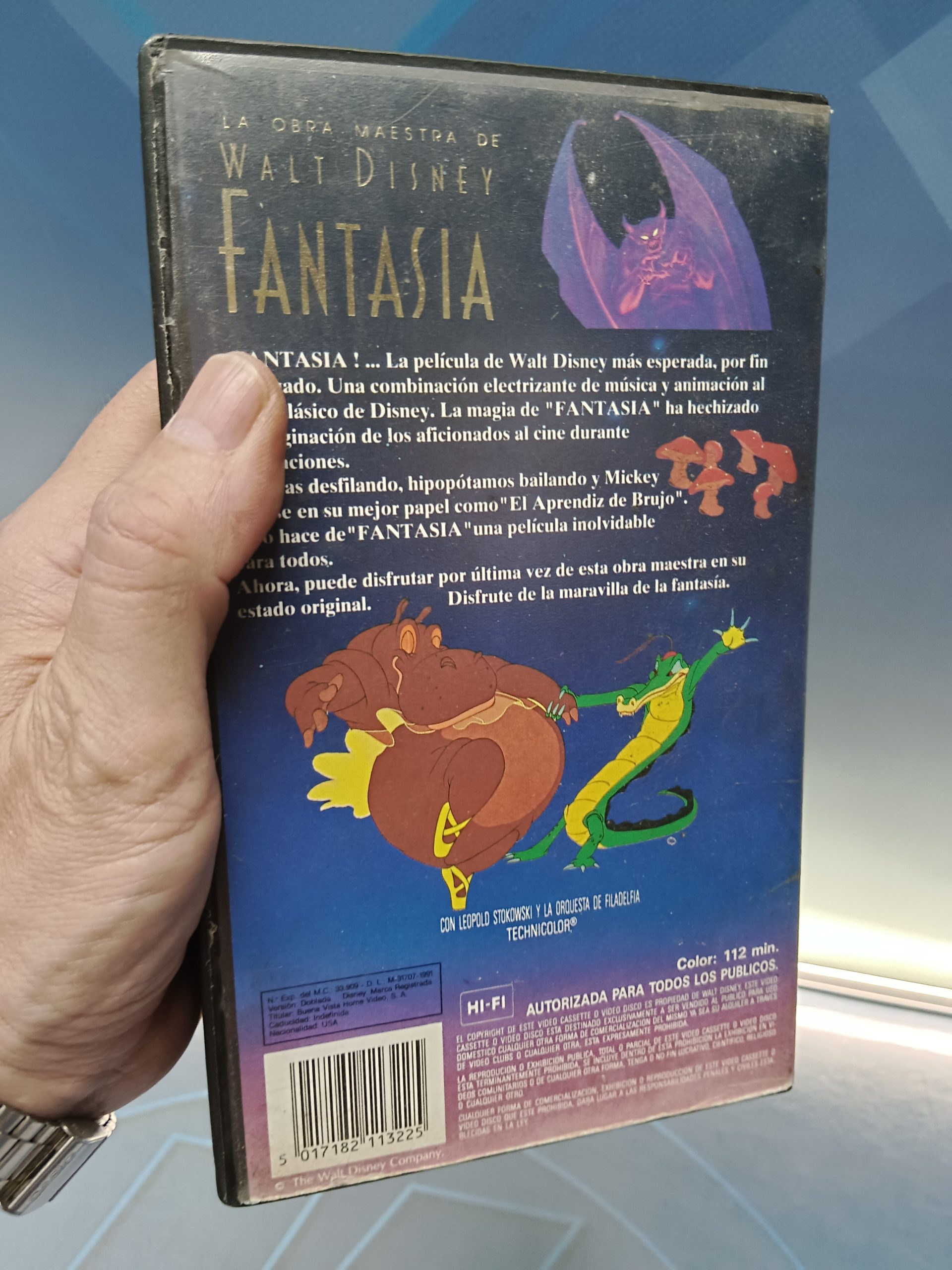 VHS, Walt Disney. Fantasía. 1991. Disney - Imagen 4