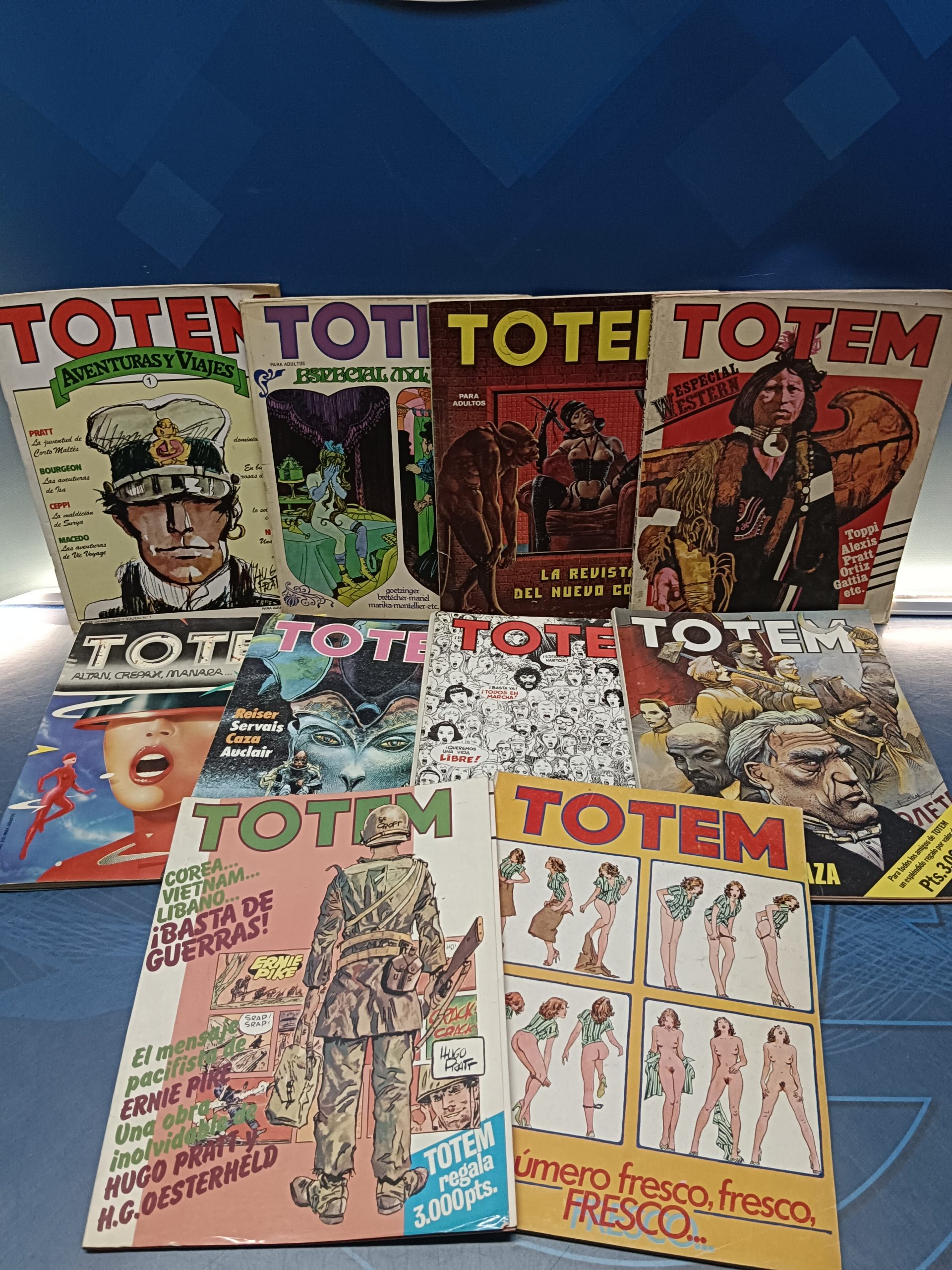 revista cómic, totem 10 números, 3 especiales