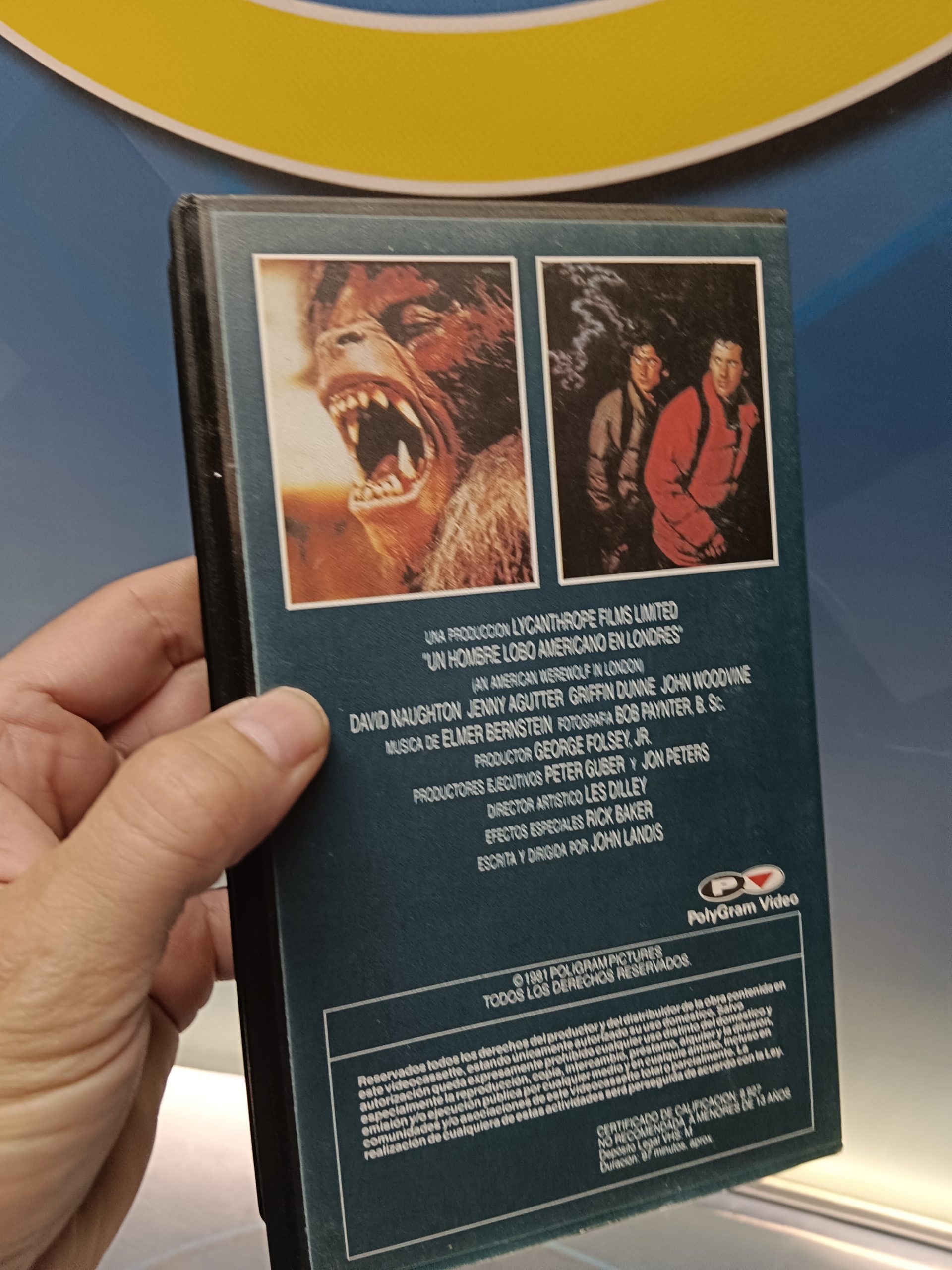 cinta VHS, UN HOMBRE LOBO AMERICANO EN LONDRES (1981) - Imagen 4