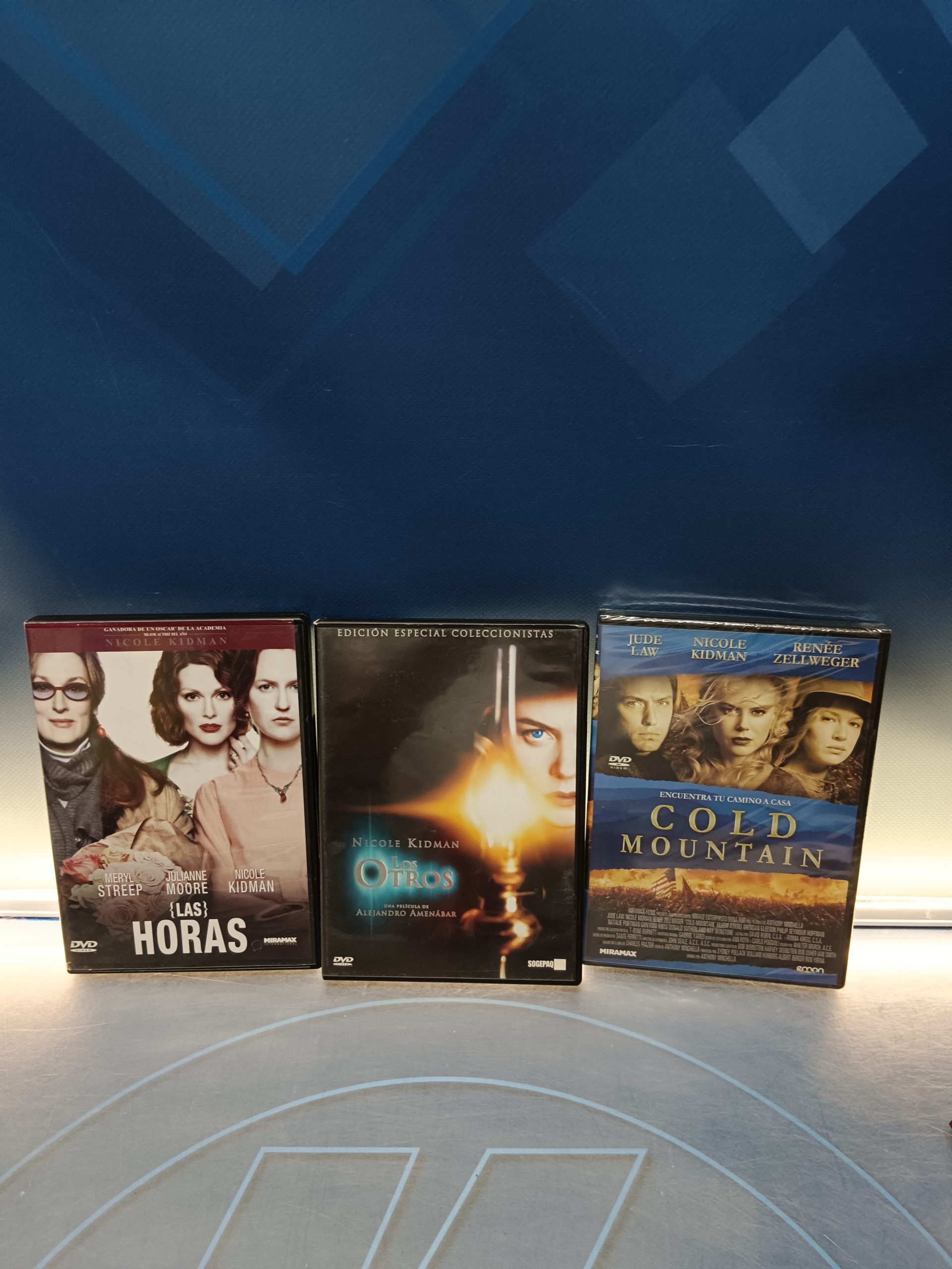 3 dvds especial Nicole Kidman, Las Horas, Cold mountain, Los otros