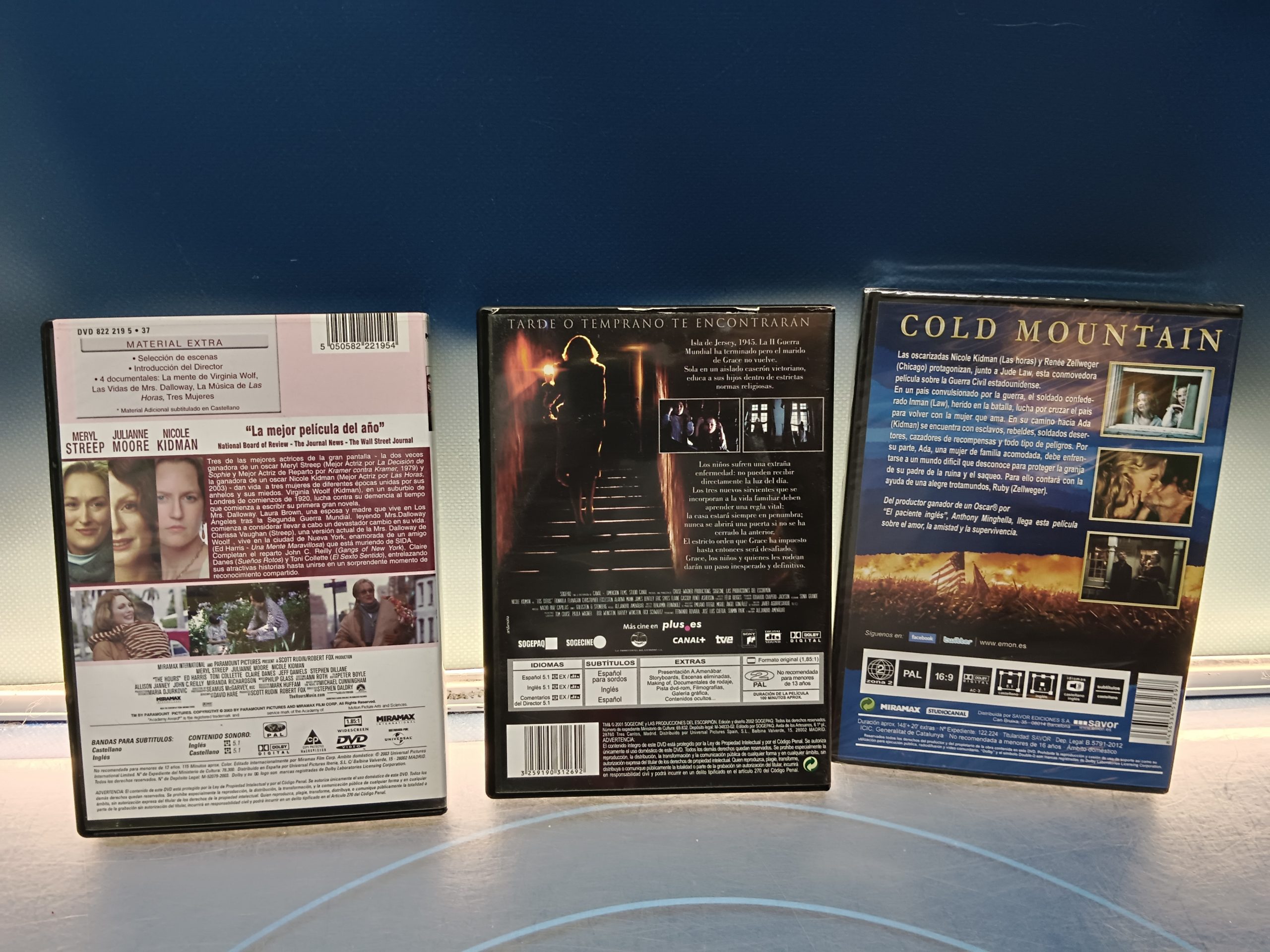 3 dvds especial Nicole Kidman, Las Horas, Cold mountain, Los otros - Imagen 4