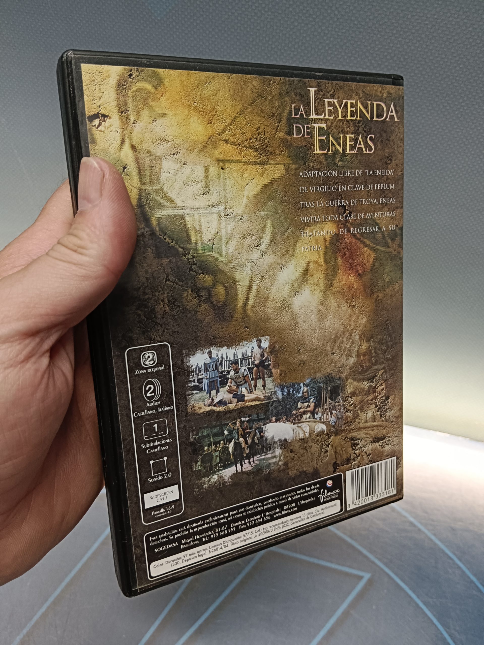 película en DVD, LA LEYENDA DE ENEAS - STEVE REEVES - Imagen 4