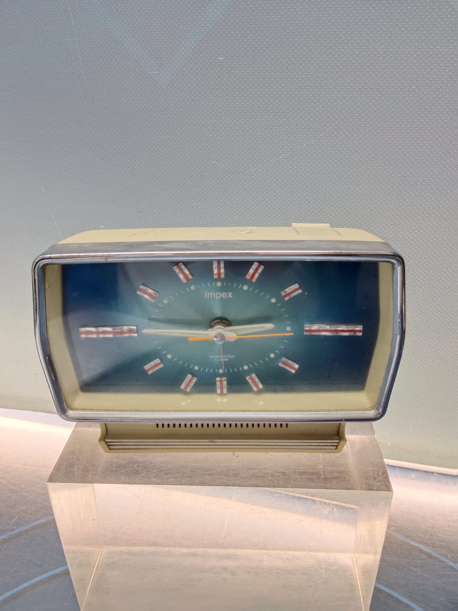 Reloj despertador impex 7rao16-n, funcionando