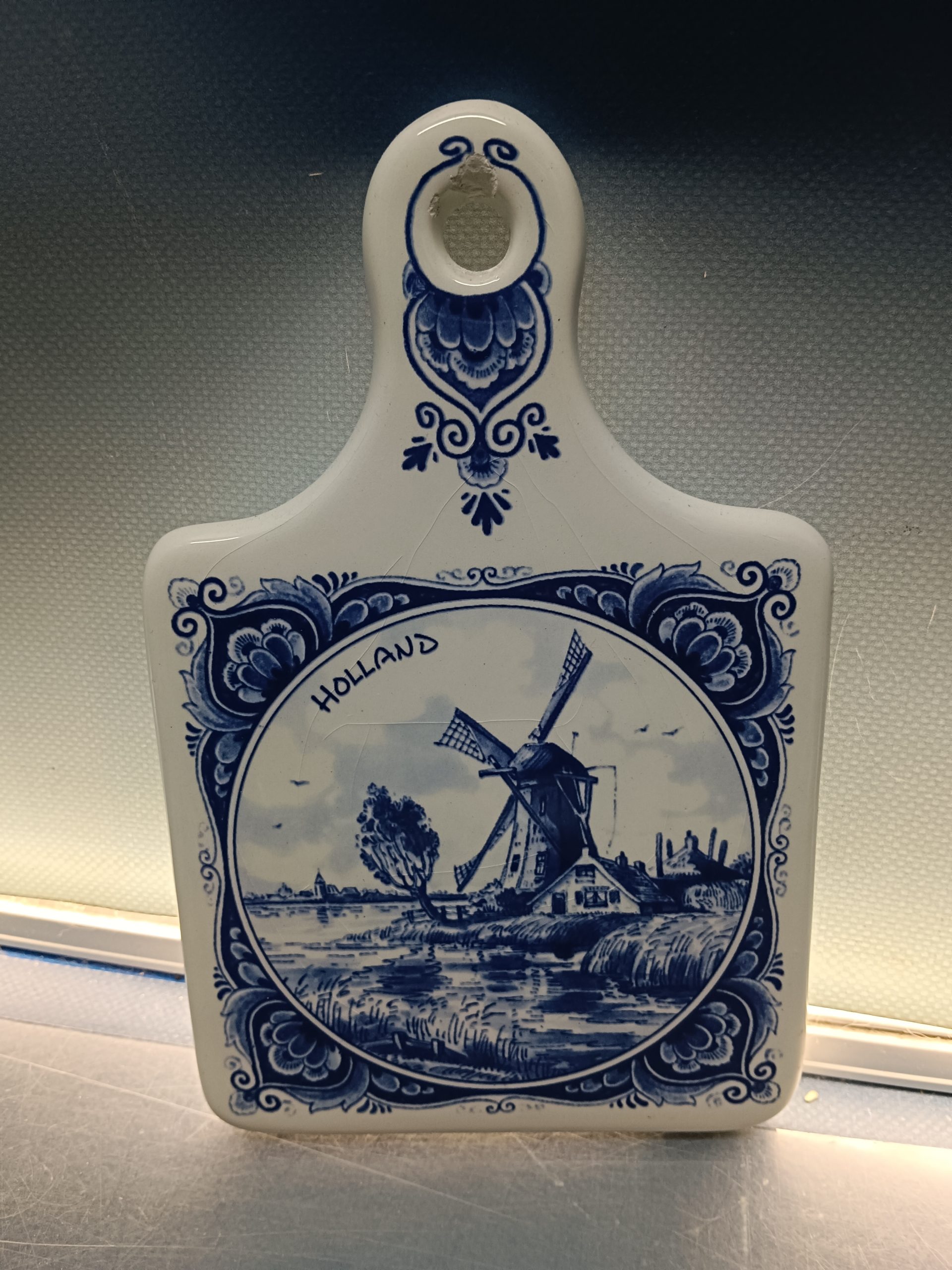 tabla de quesos cerámica 21x13 cm. Holland, DELFTS