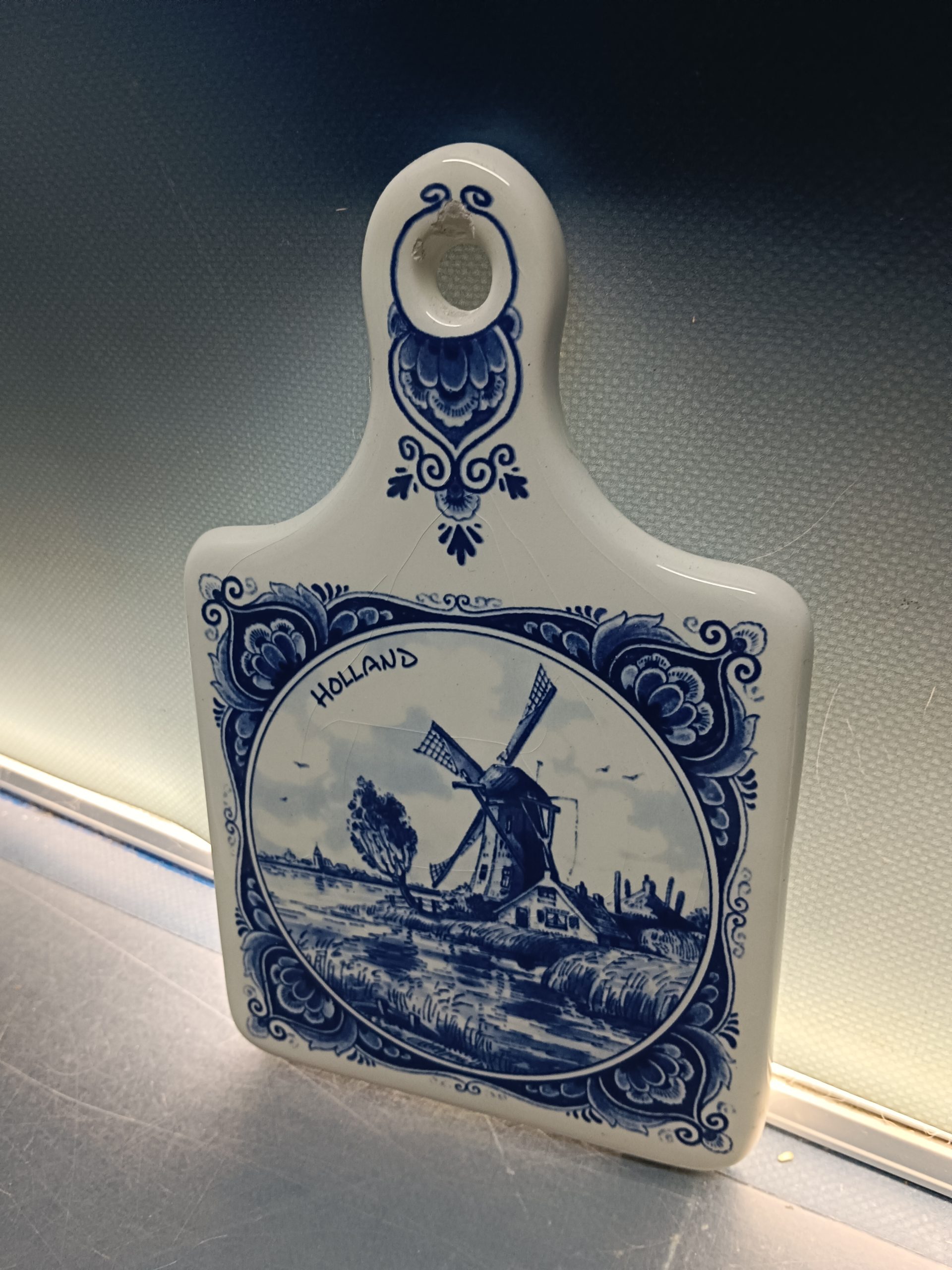 tabla de quesos cerámica 21x13 cm. Holland, DELFTS - Imagen 2