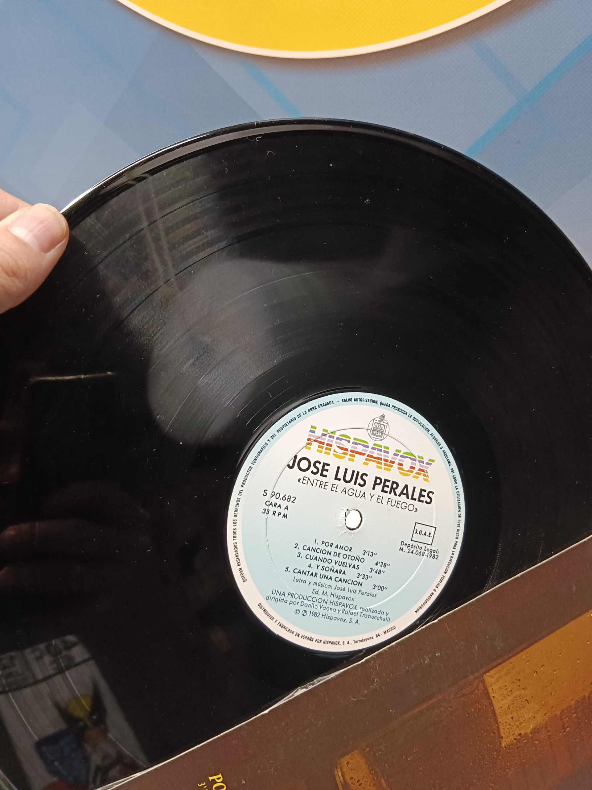 Disco LP vinilo José Luis Perales entre el agua y el fuego - Imagen 5