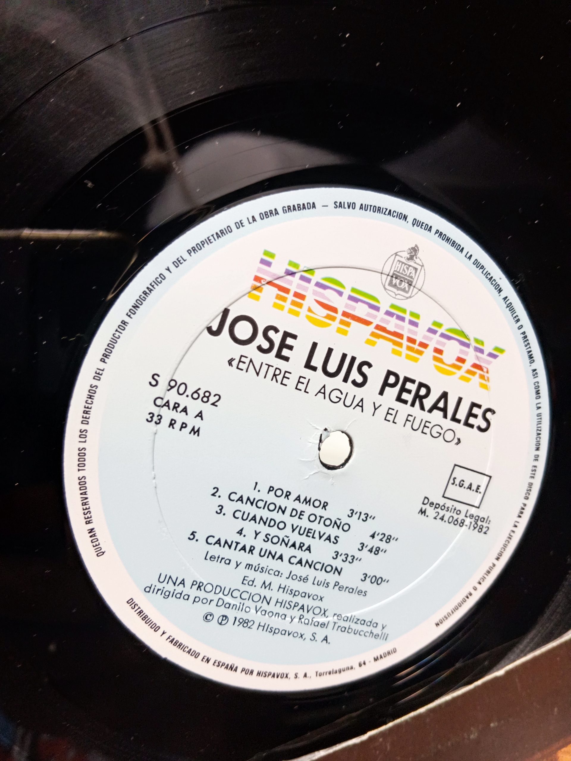 Disco LP vinilo José Luis Perales entre el agua y el fuego - Imagen 6