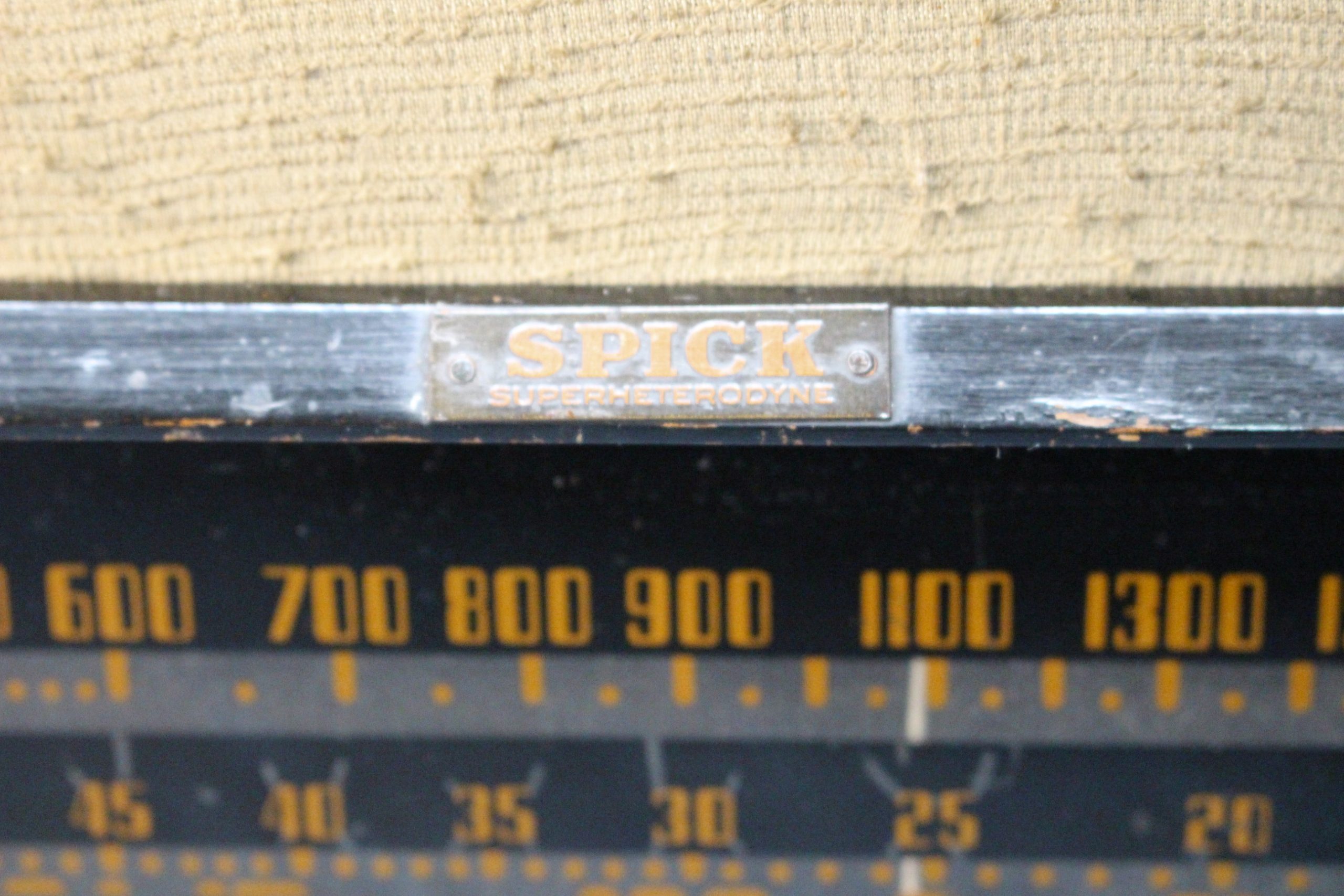 Antigua radio de válvulas Spick 104, Superheterodino. - Imagen 10