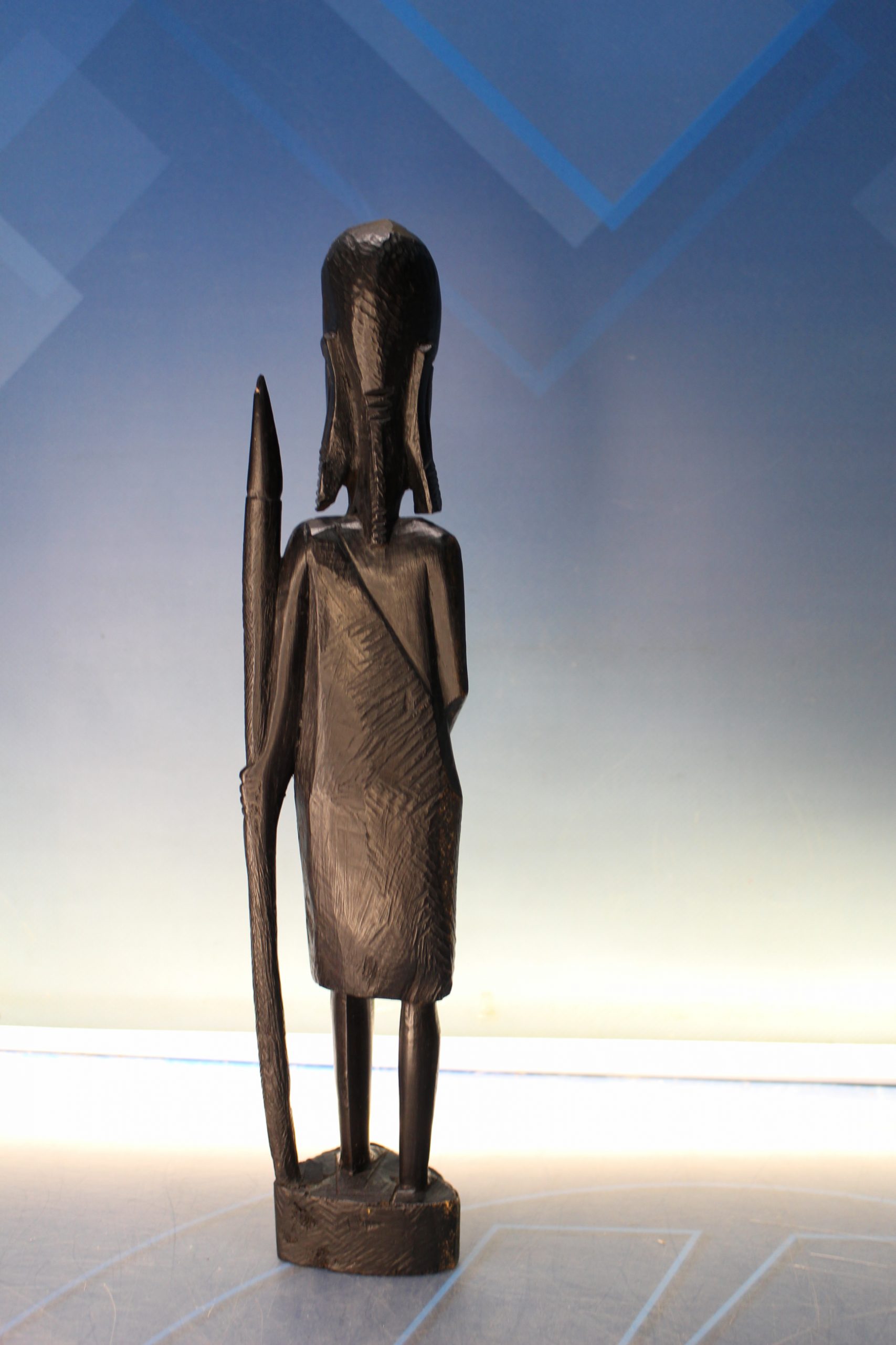 Escultura, talla de madera Kenia. Masai Mara. - Imagen 5