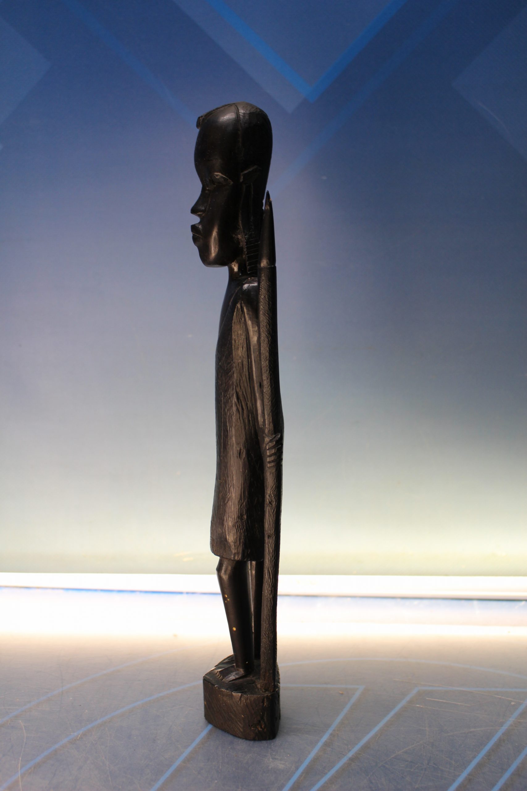 Escultura, talla de madera Kenia. Masai Mara. - Imagen 4