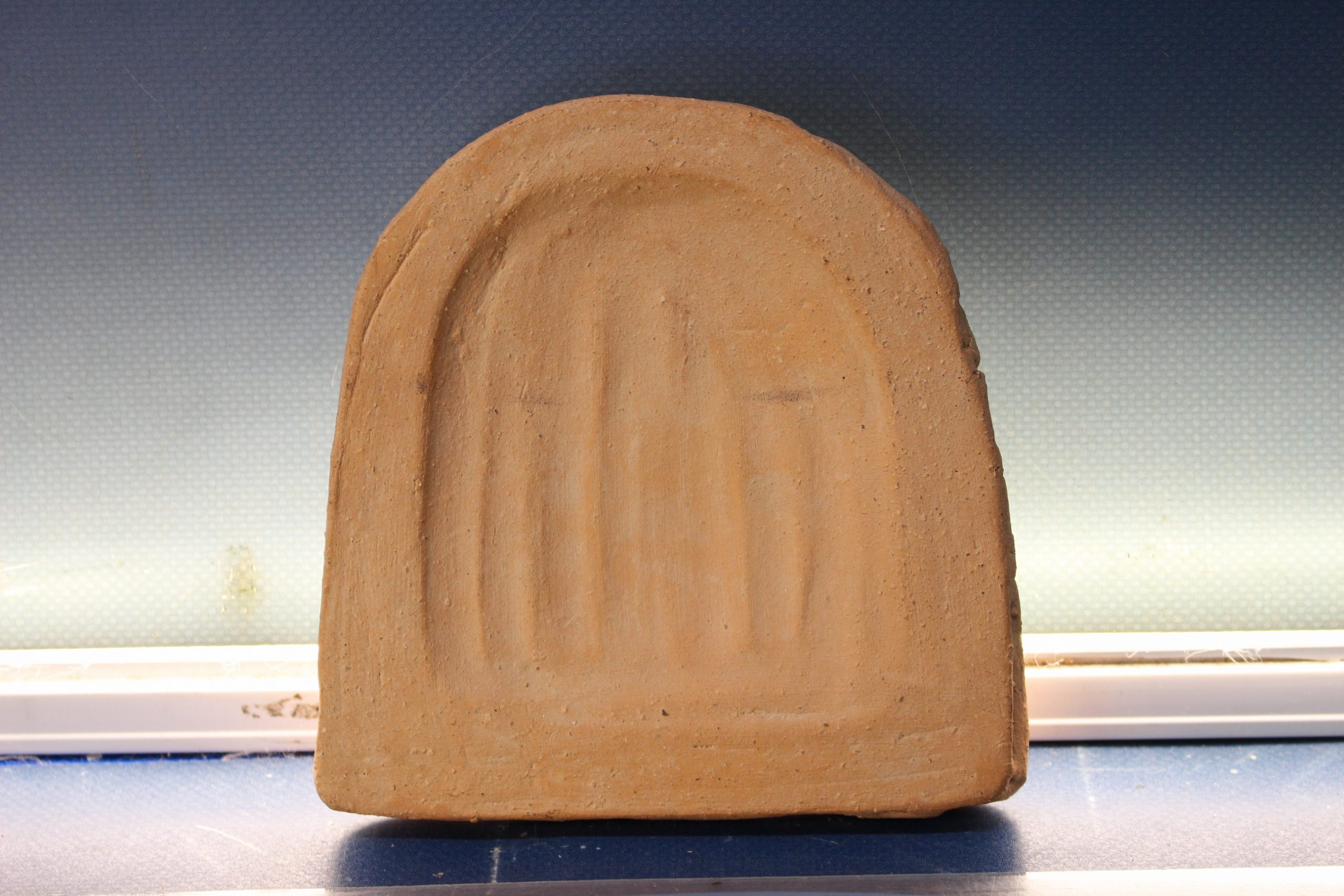 Reprodución de antefija del yacimiento del Convento de Mallén, época romana. - Imagen 3