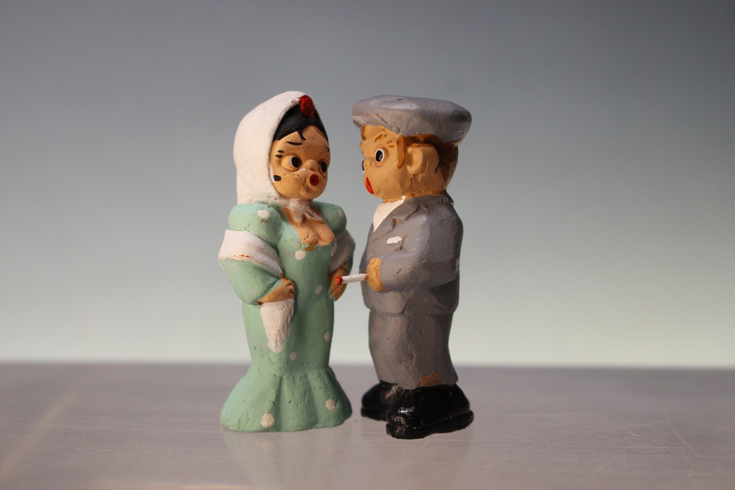 Figuras Alborox. Pareja de chulapos, Madrid. - Imagen 3