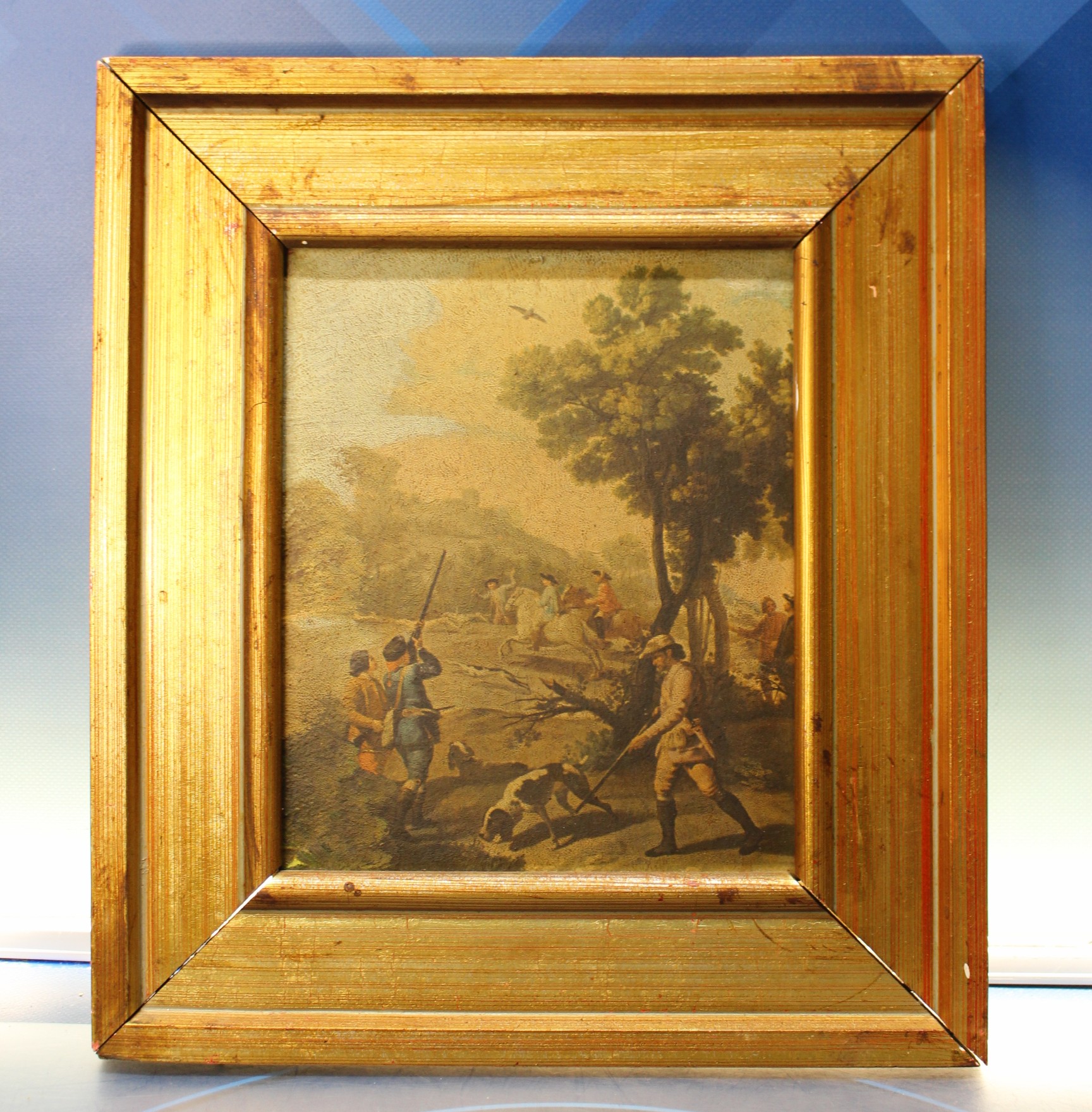 Cuadro reproducción de “La caza de la codorniz” de Goya.