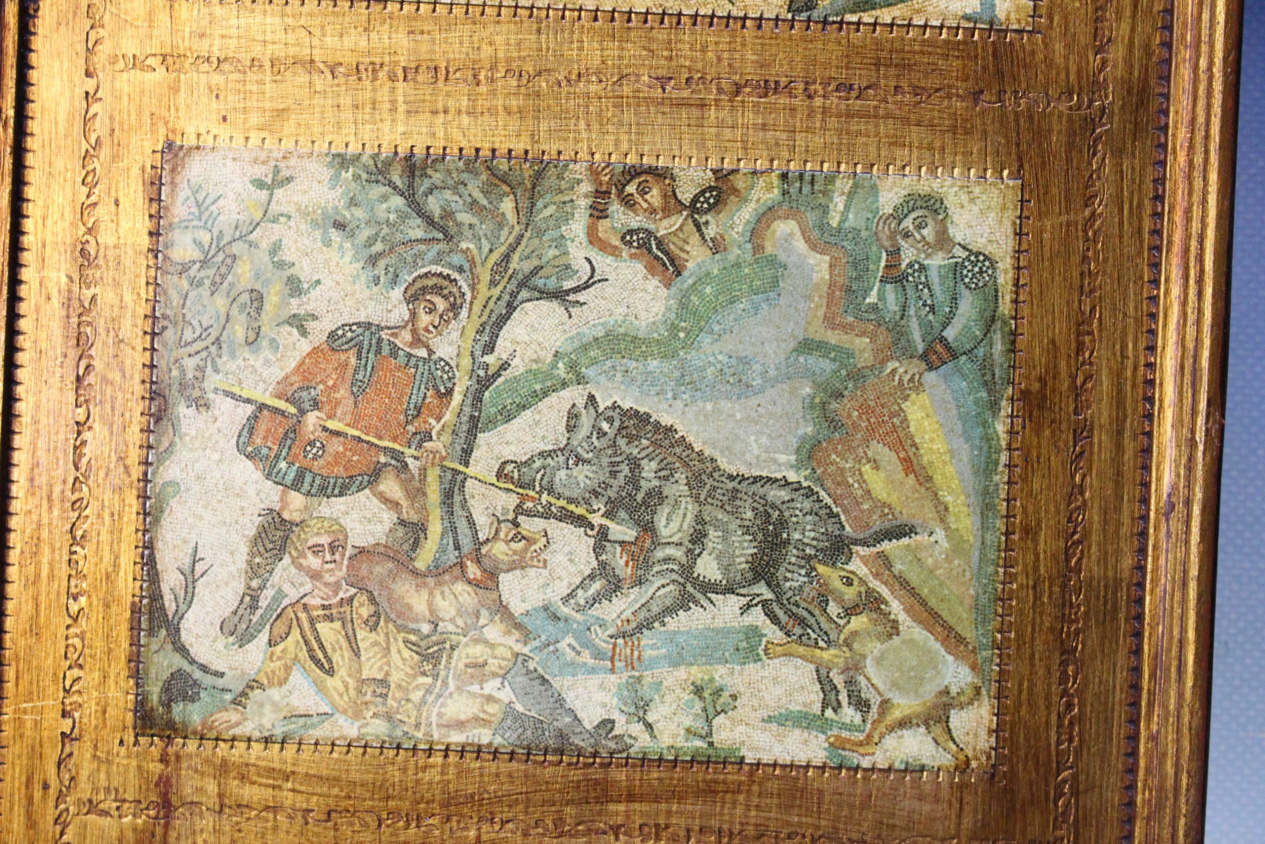 Cuadro decorativo con reproducciones de mosaicos romanos. - Imagen 4