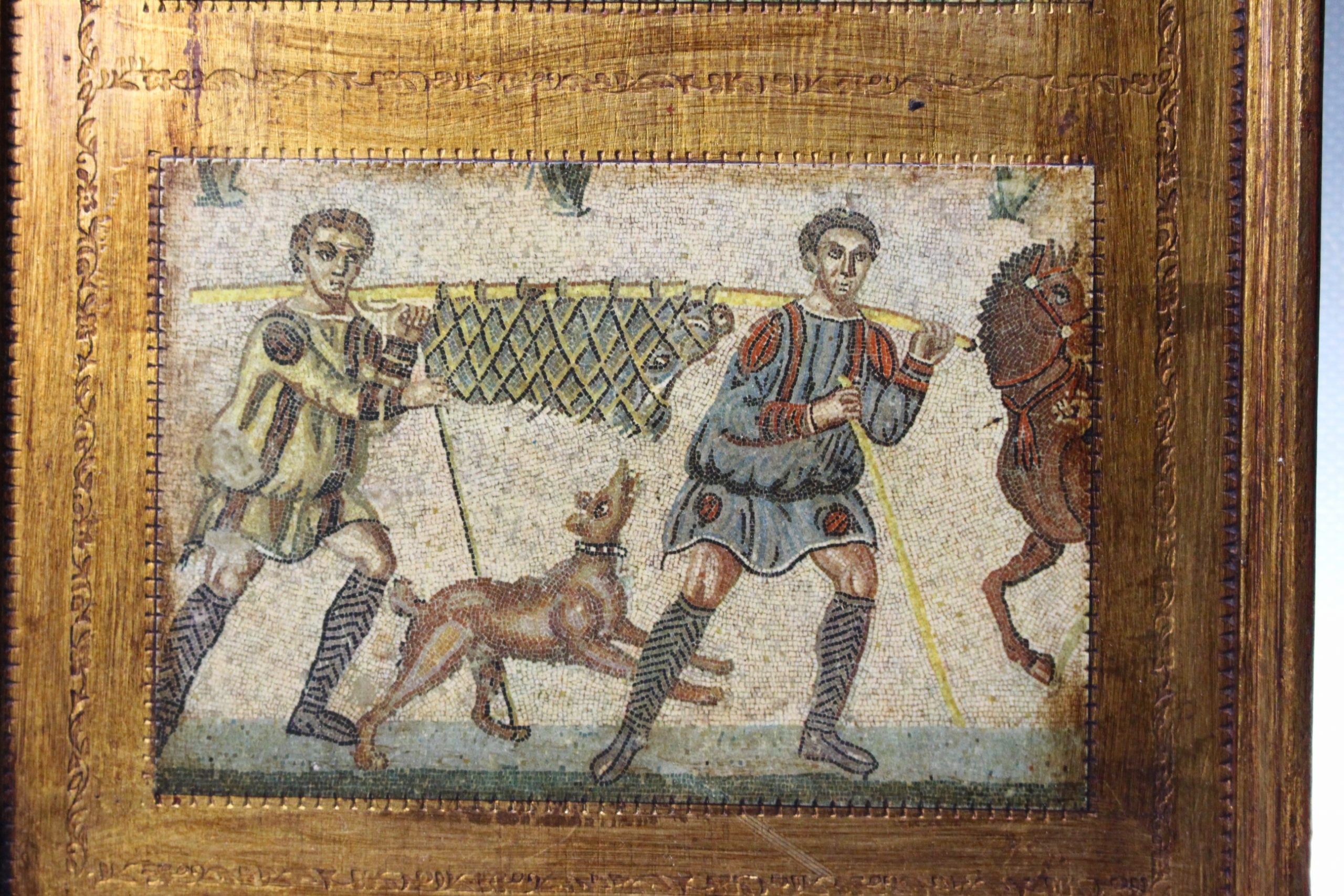 Cuadro decorativo con reproducciones de mosaicos romanos. - Imagen 3