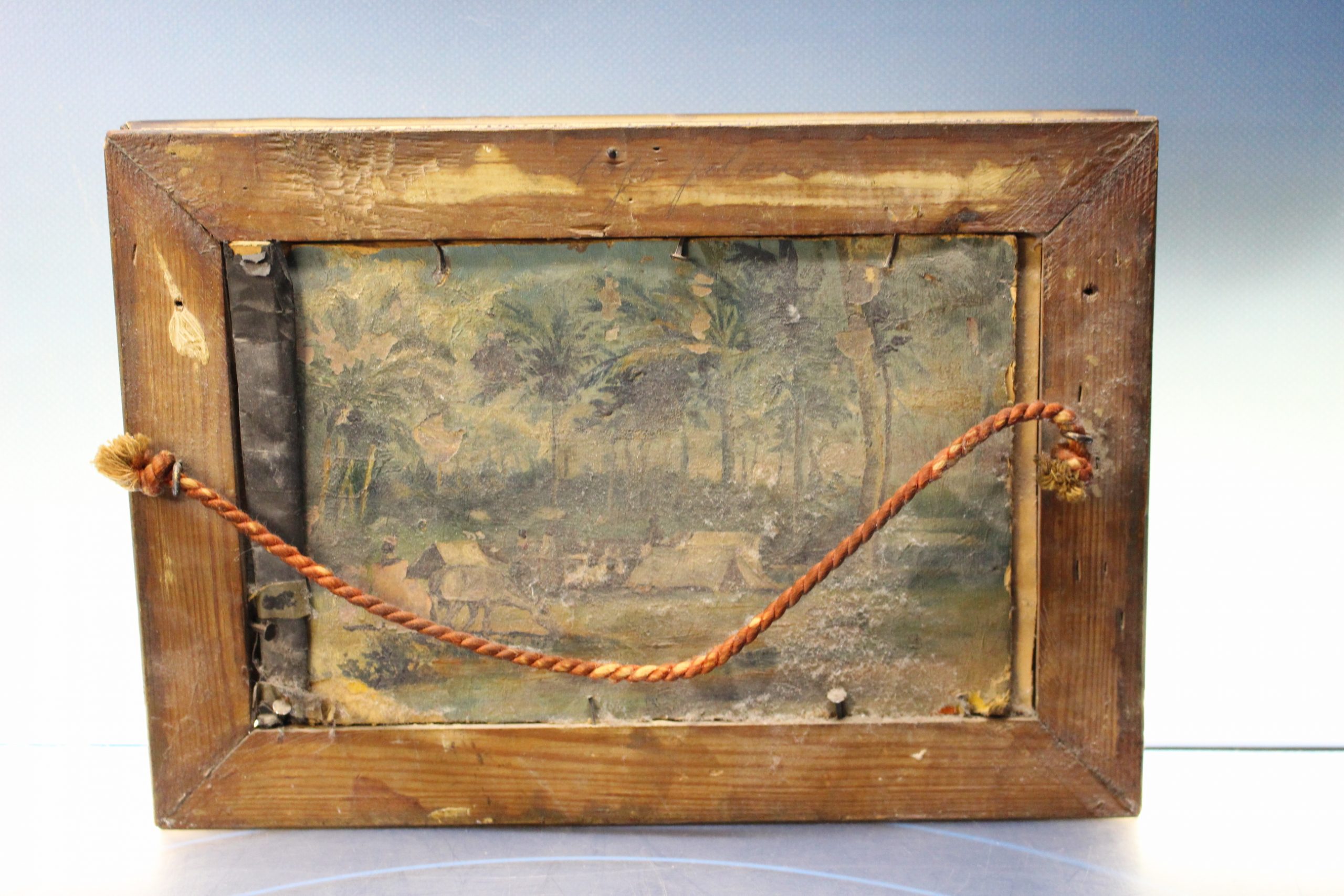 Reproducción de “Ultimos momentos de Felipe II” de Francisco Jover y Casanova. Óleo sobre papel. - Imagen 4