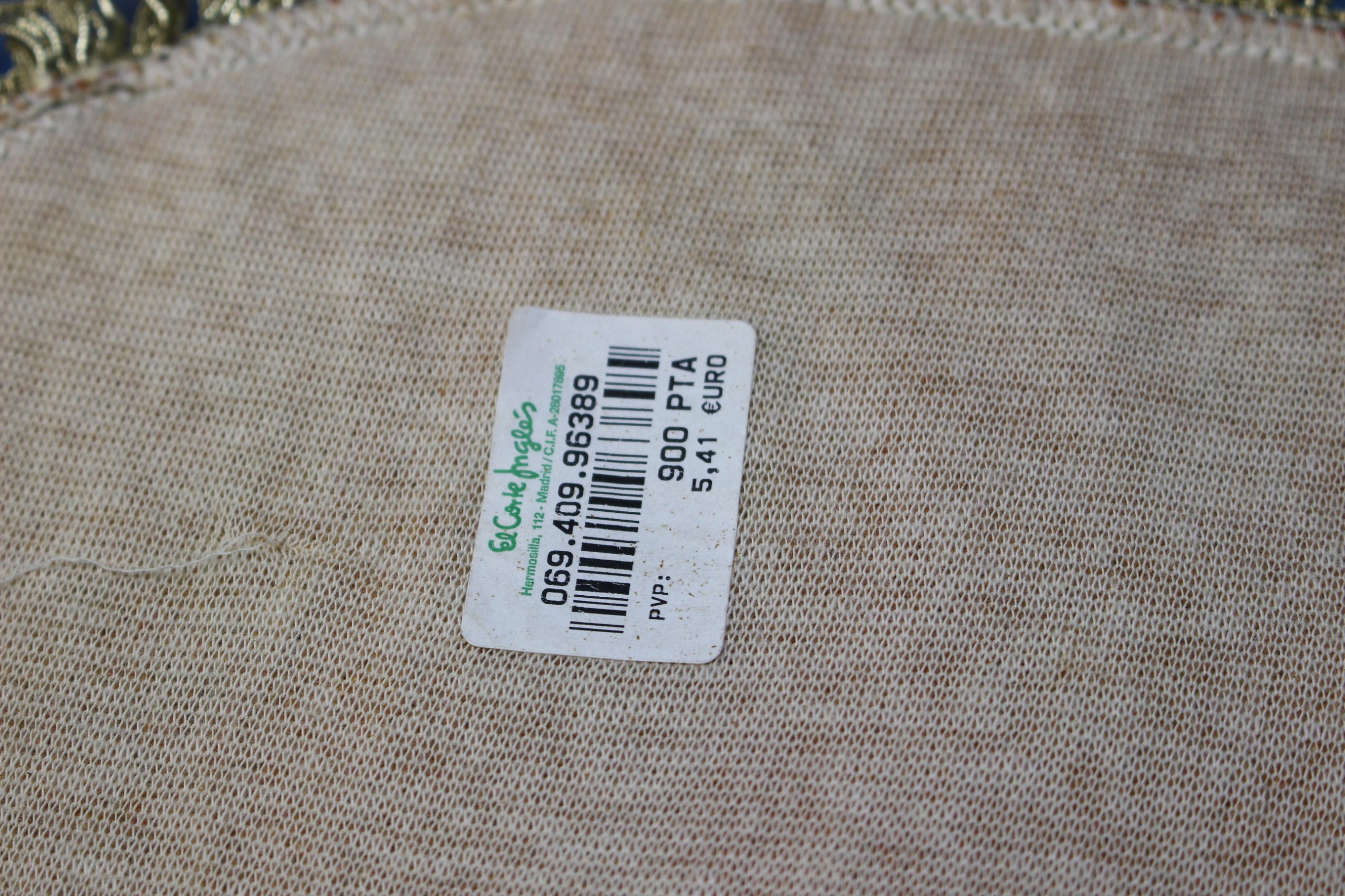 Tapete brocado dorado, beige. - Imagen 4