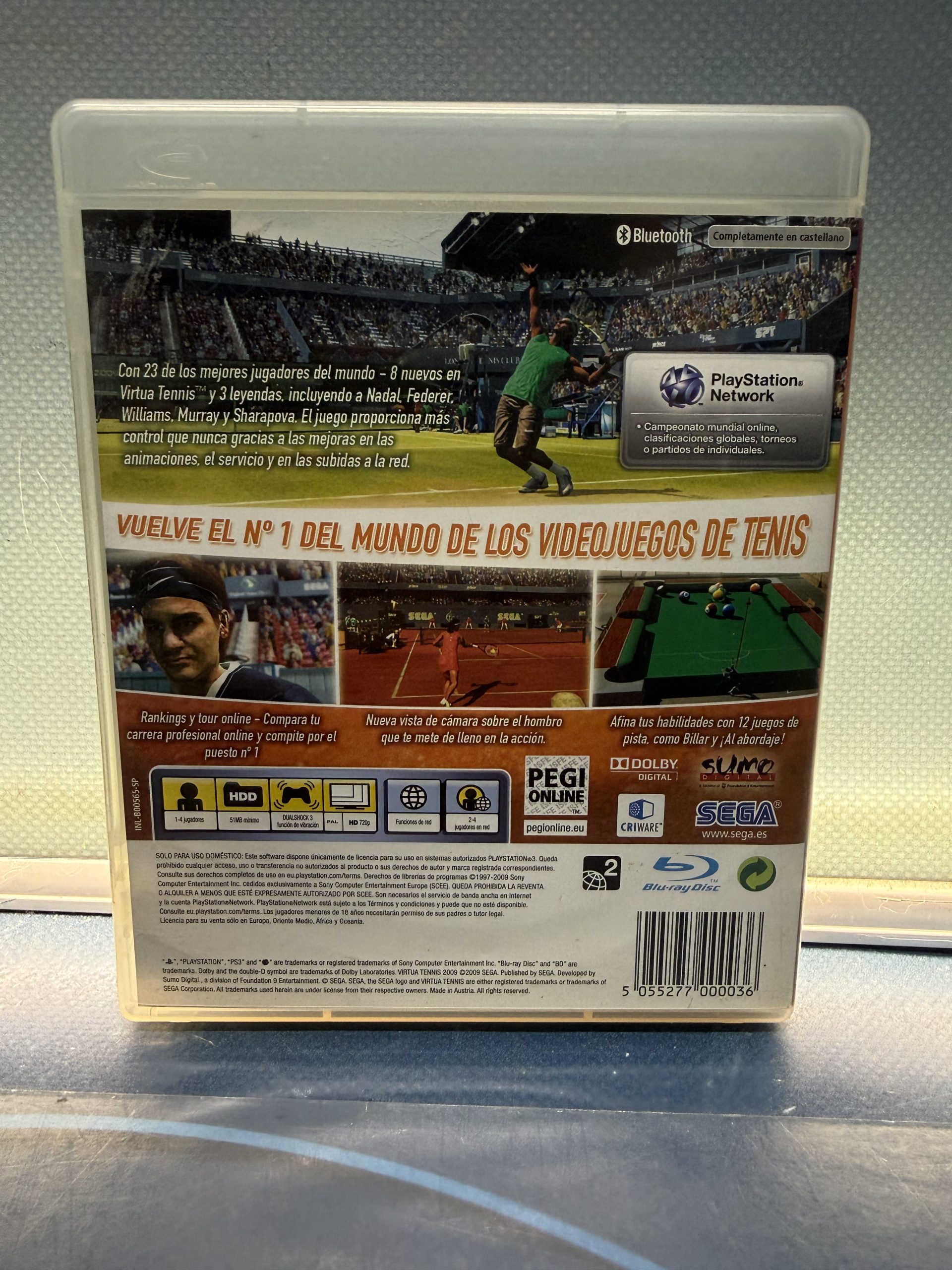 Videojuego de PS3 Virtua Tenis 2009, Completo - Imagen 2