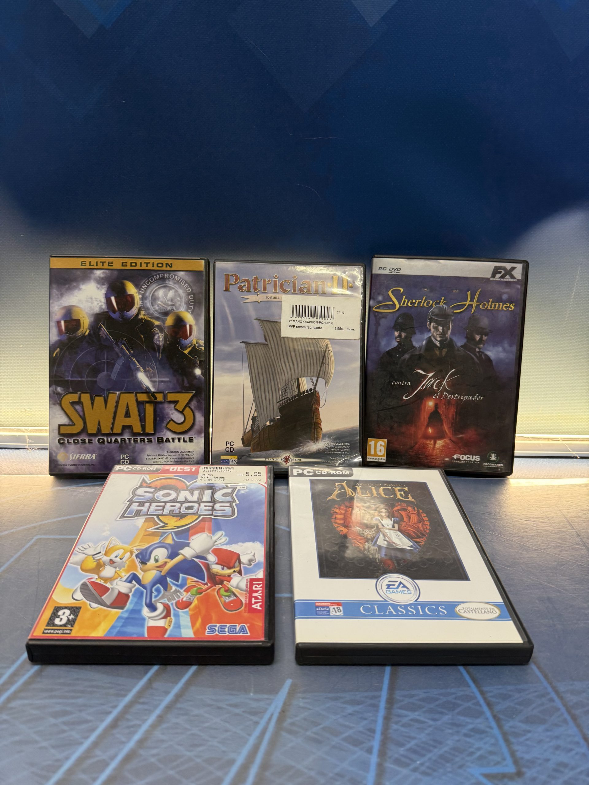 Lote de 5 videojuegos PC
