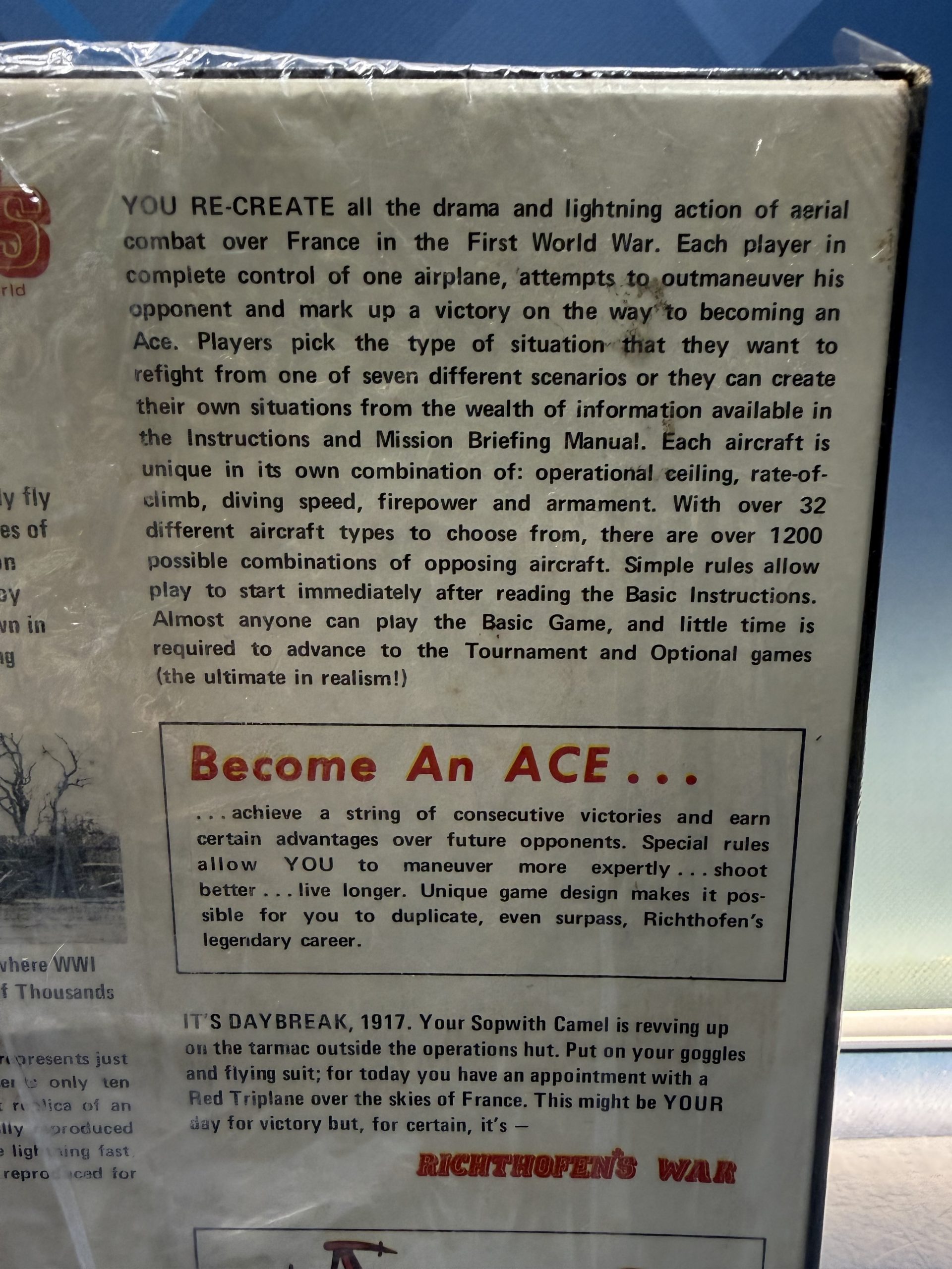 Juego de mesa Richthofen's War The air war 1916-1918 - Imagen 8