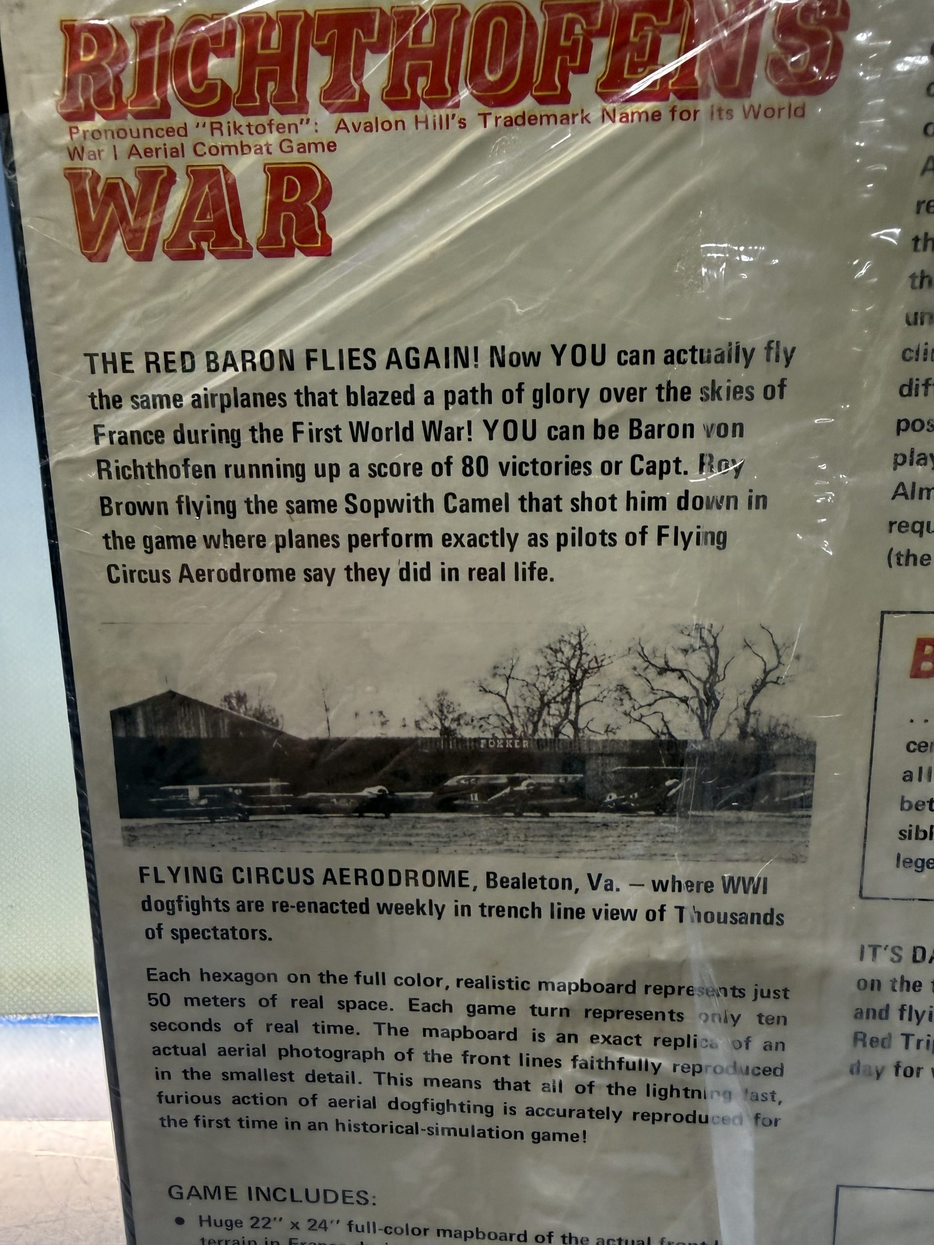 Juego de mesa Richthofen's War The air war 1916-1918 - Imagen 7