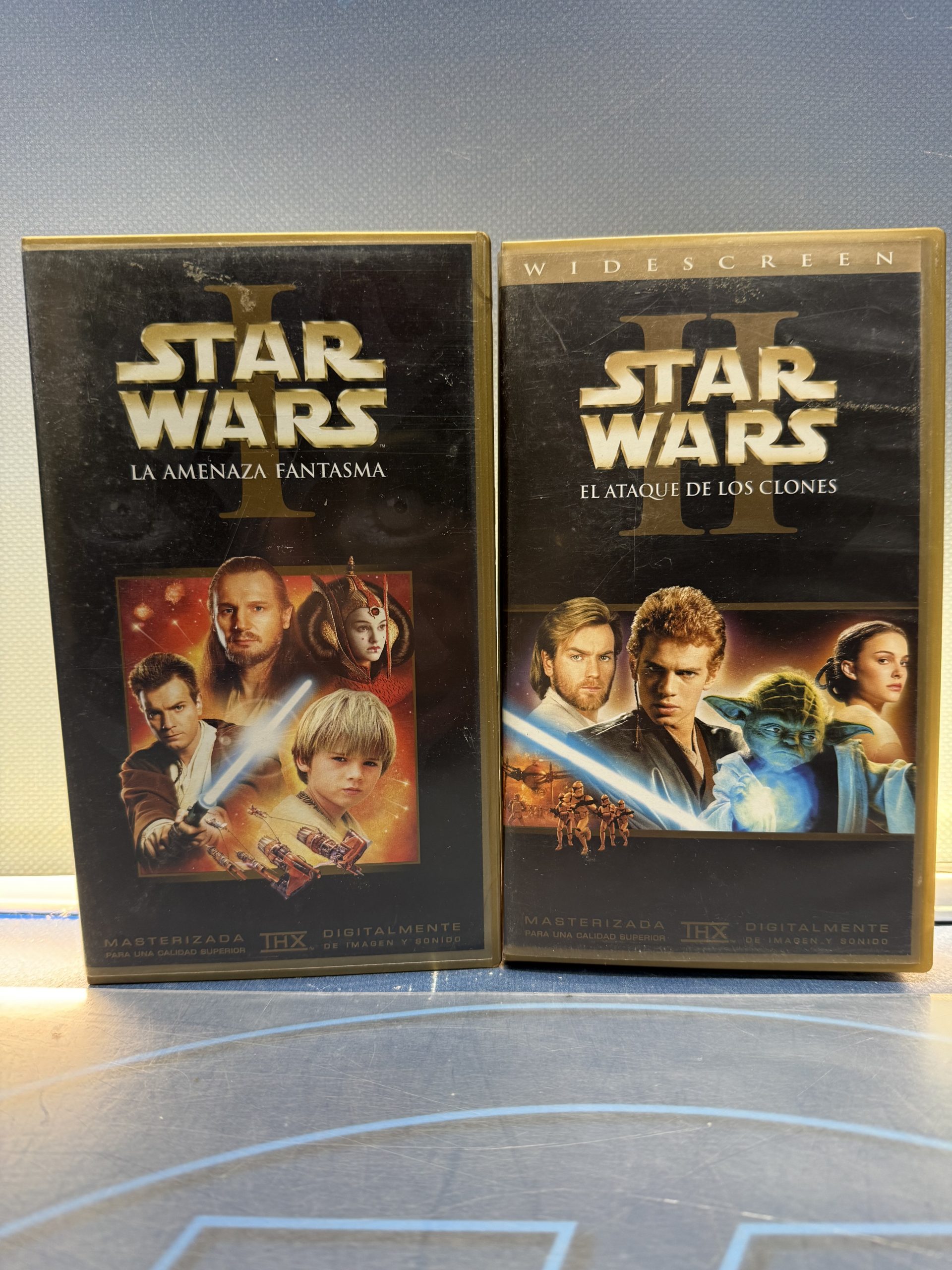 Lote 2 VHS,  Star wars, episodio I y episodio II