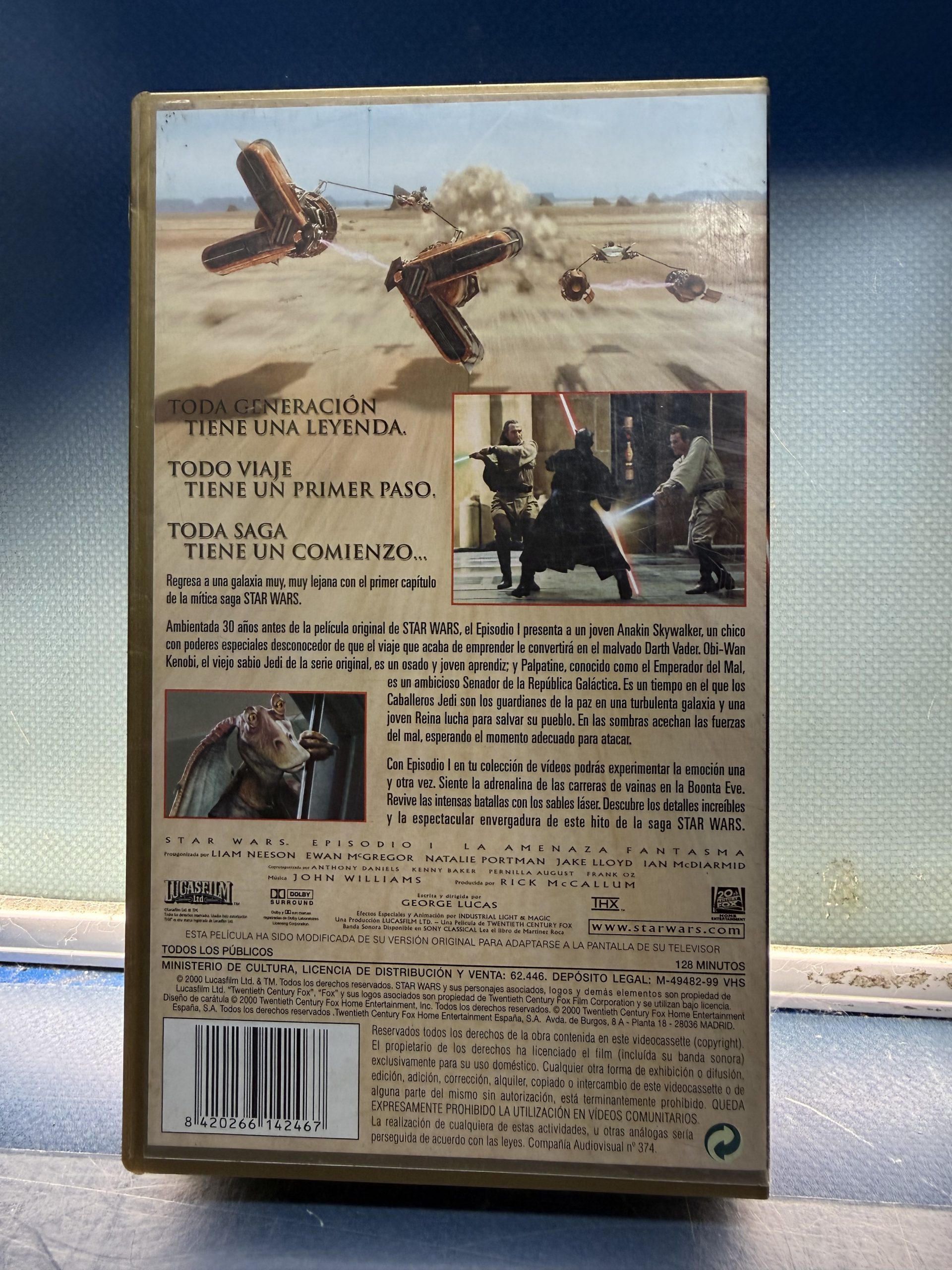 Lote 2 VHS,  Star wars, episodio I y episodio II - Imagen 5