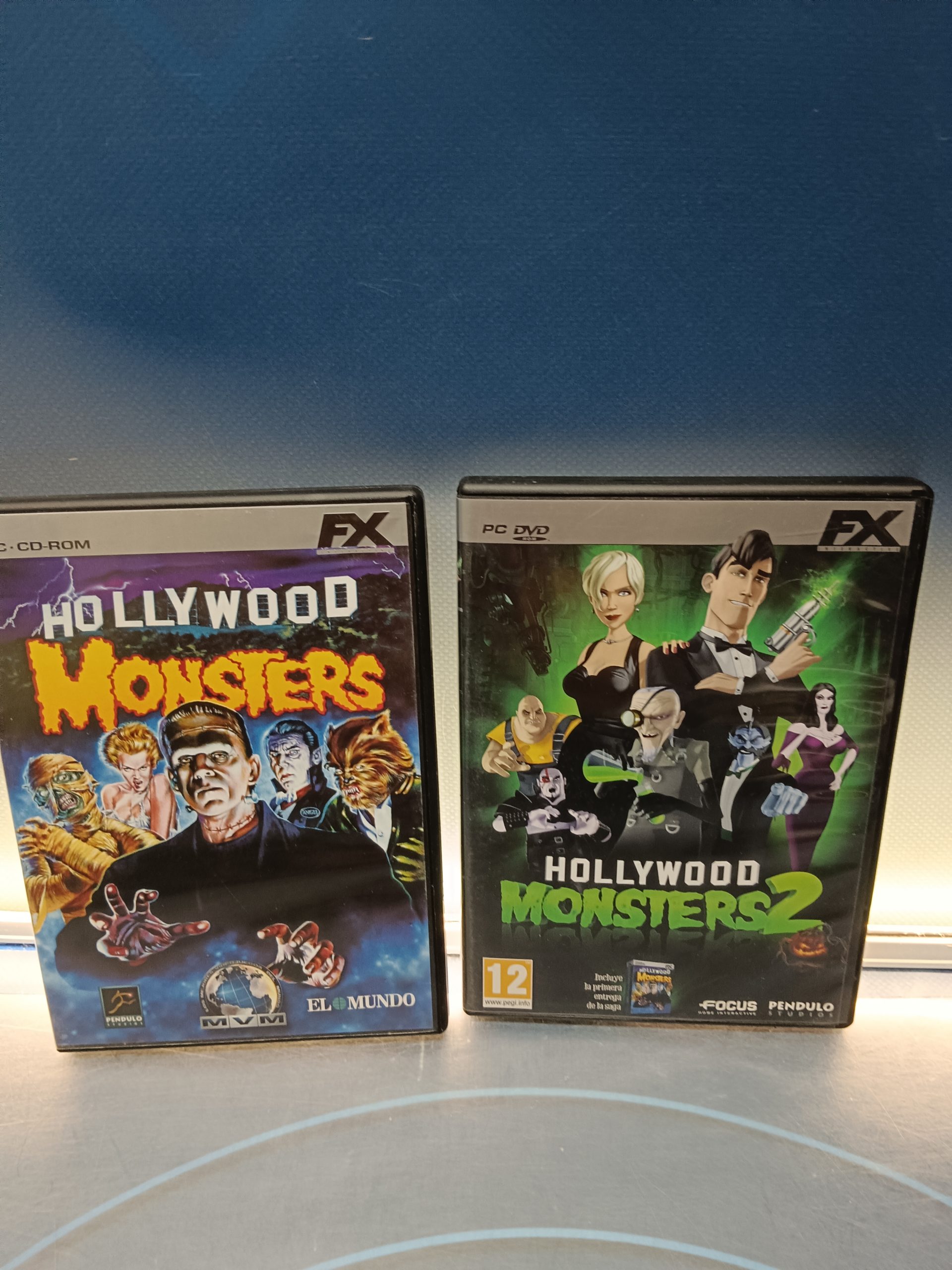 videojuegos PC rom HOLLYWOOD MONSTER 1 y 2